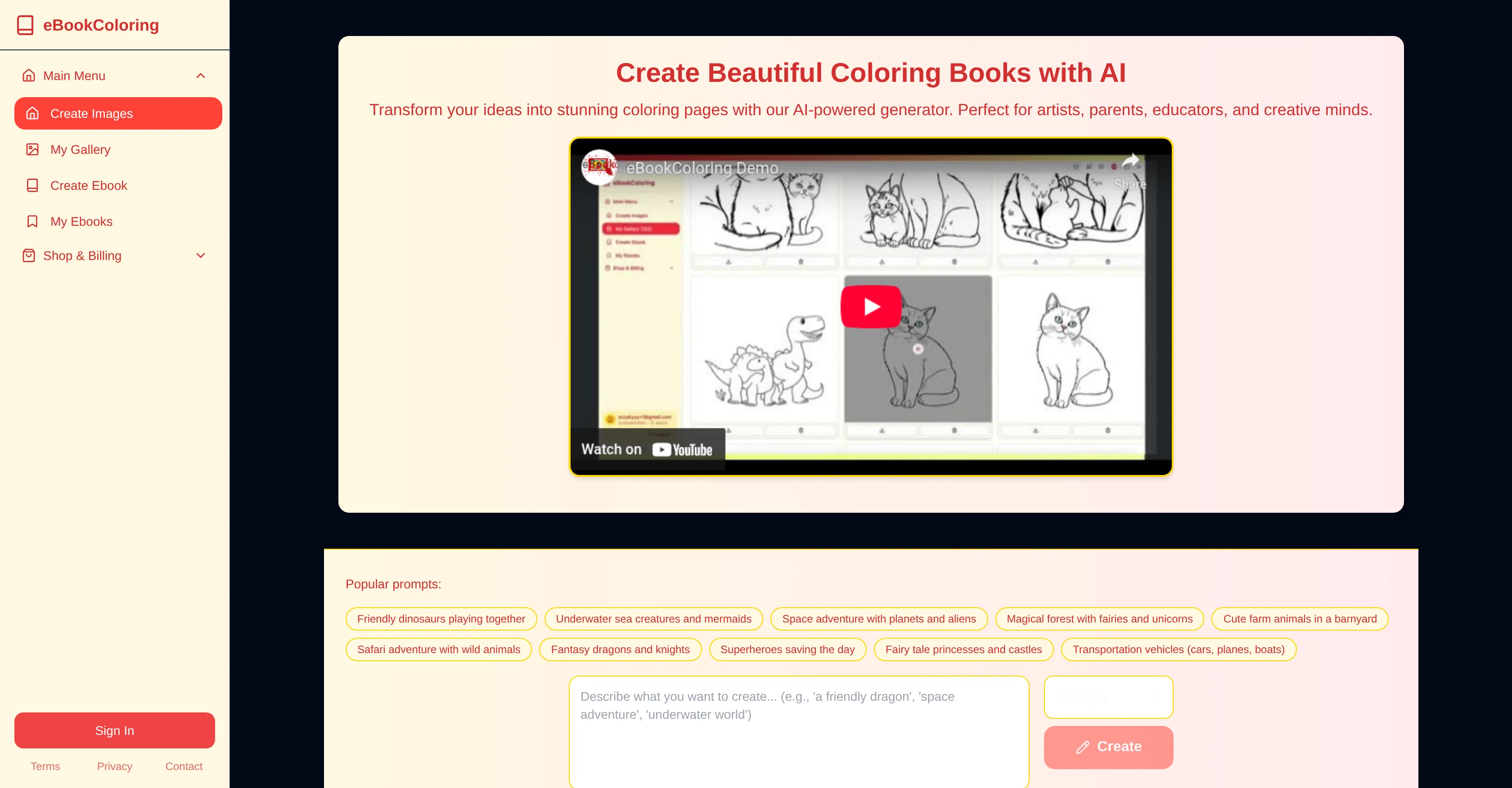 eBookColoring screenshot