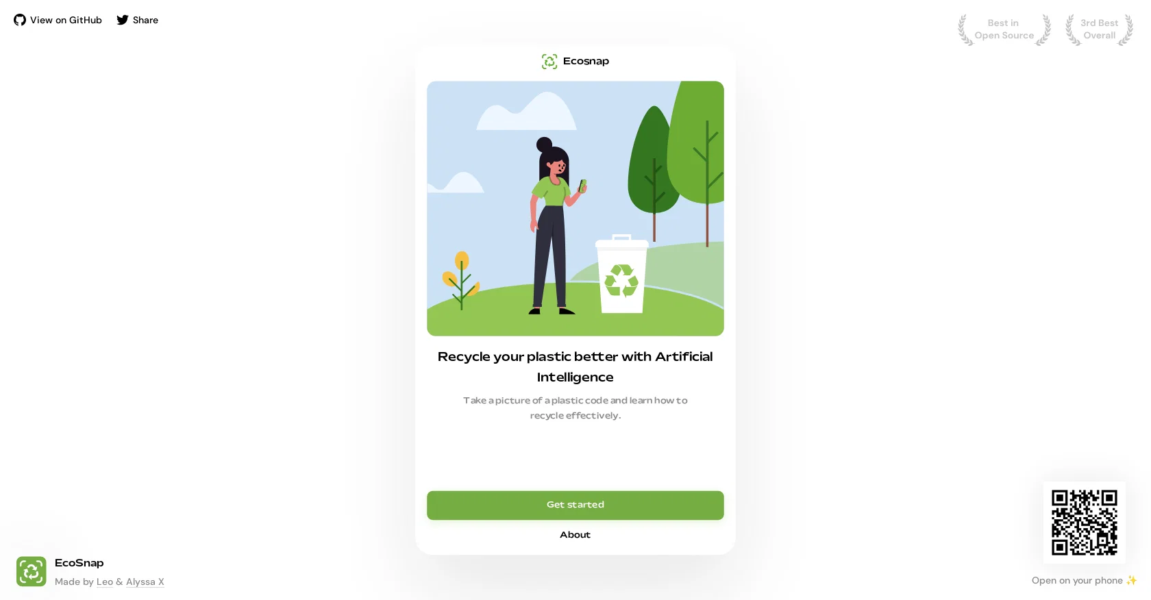 Ecosnap screenshot