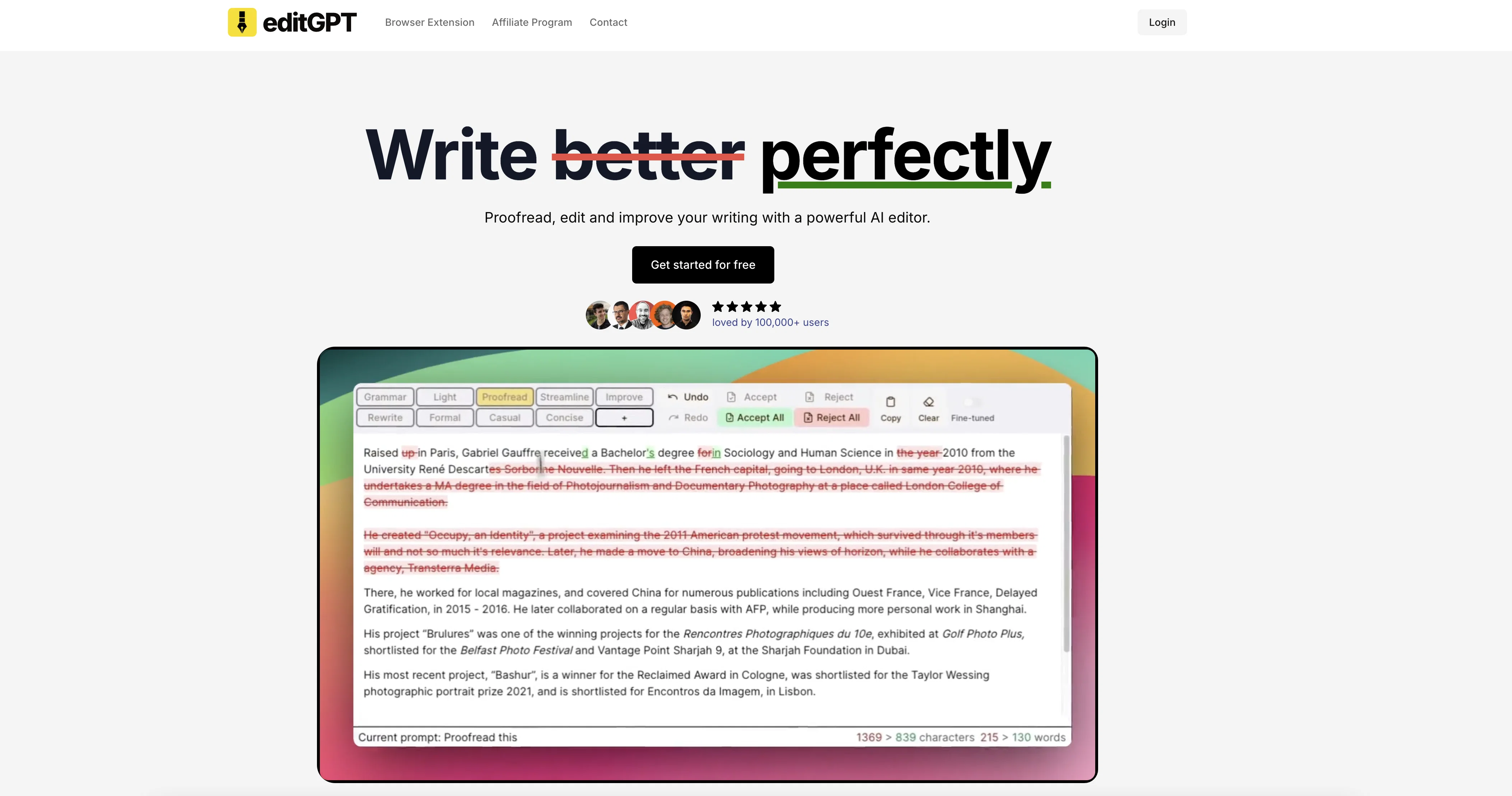 editGPTv2.0 screenshot