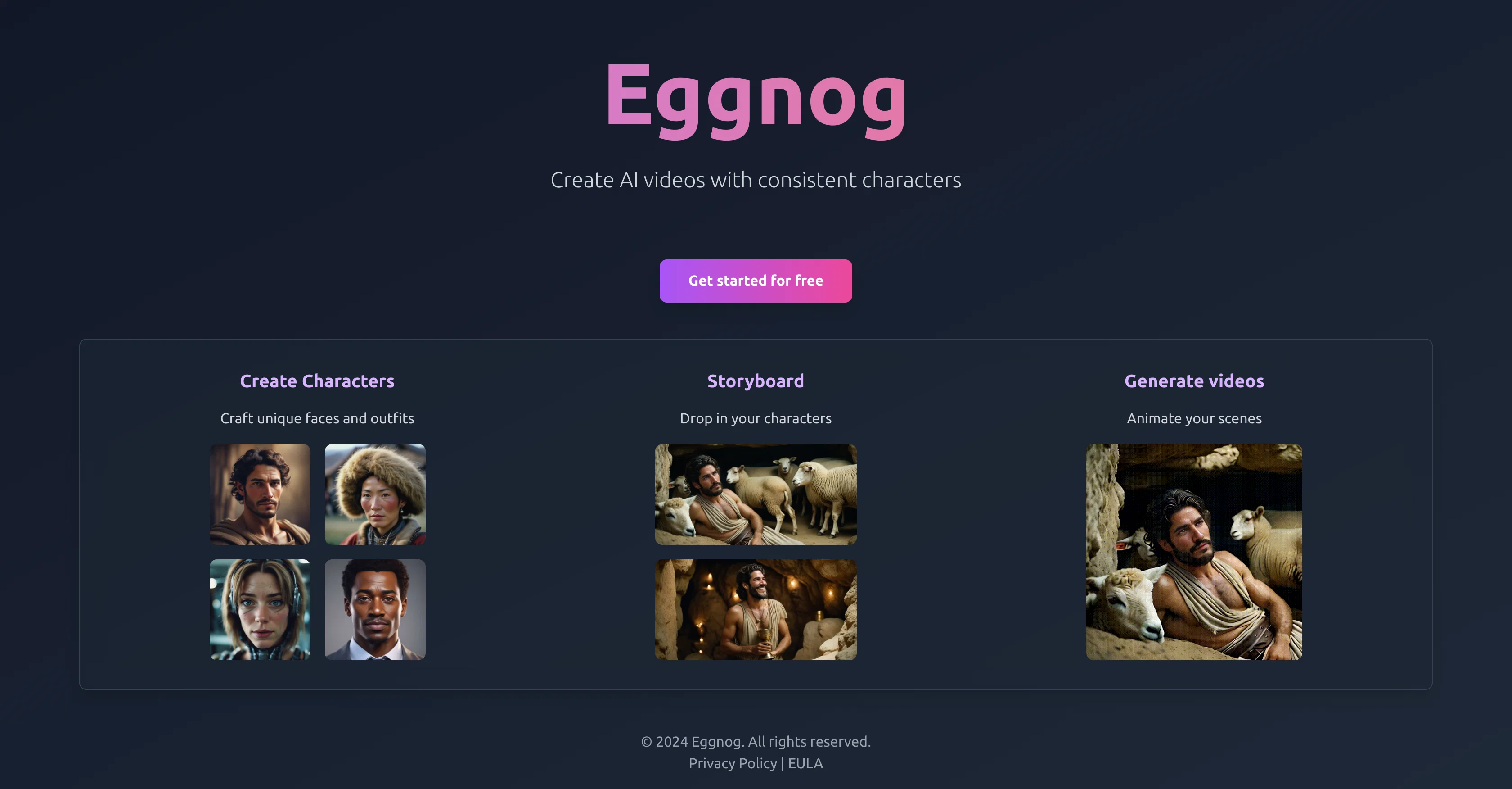 Eggnog screenshot