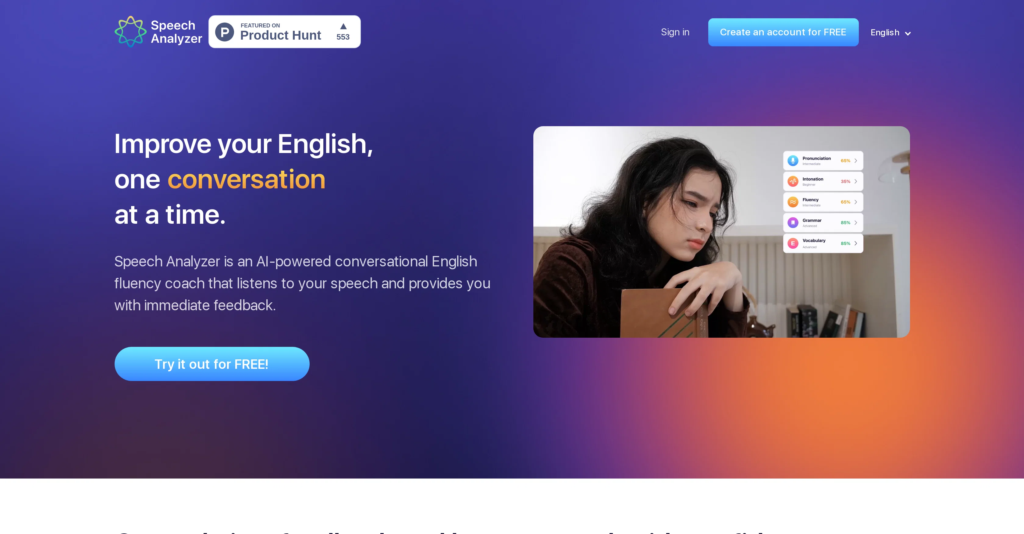 ELSA | Speech Analyzer screenshot