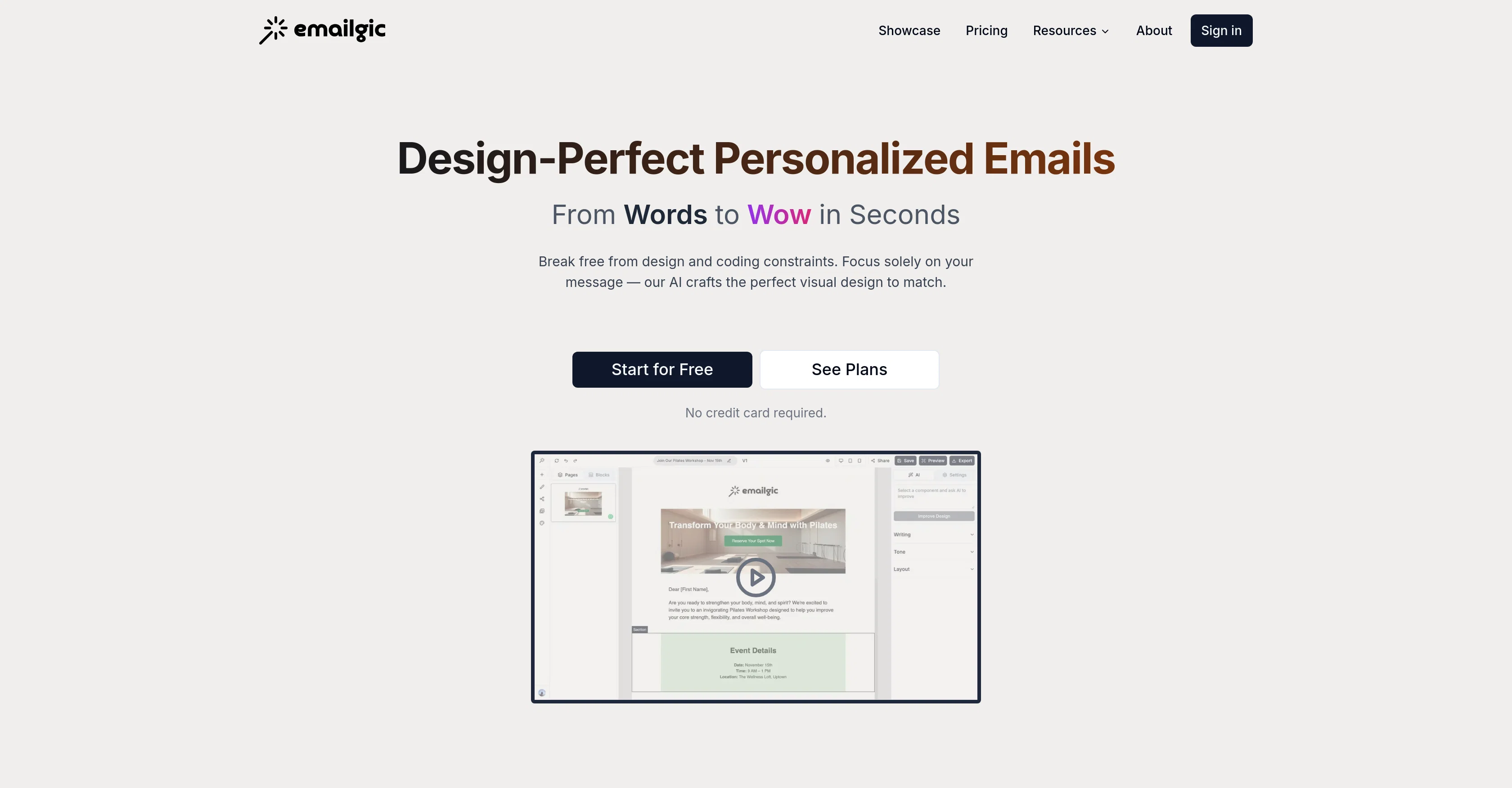 Emailgic screenshot