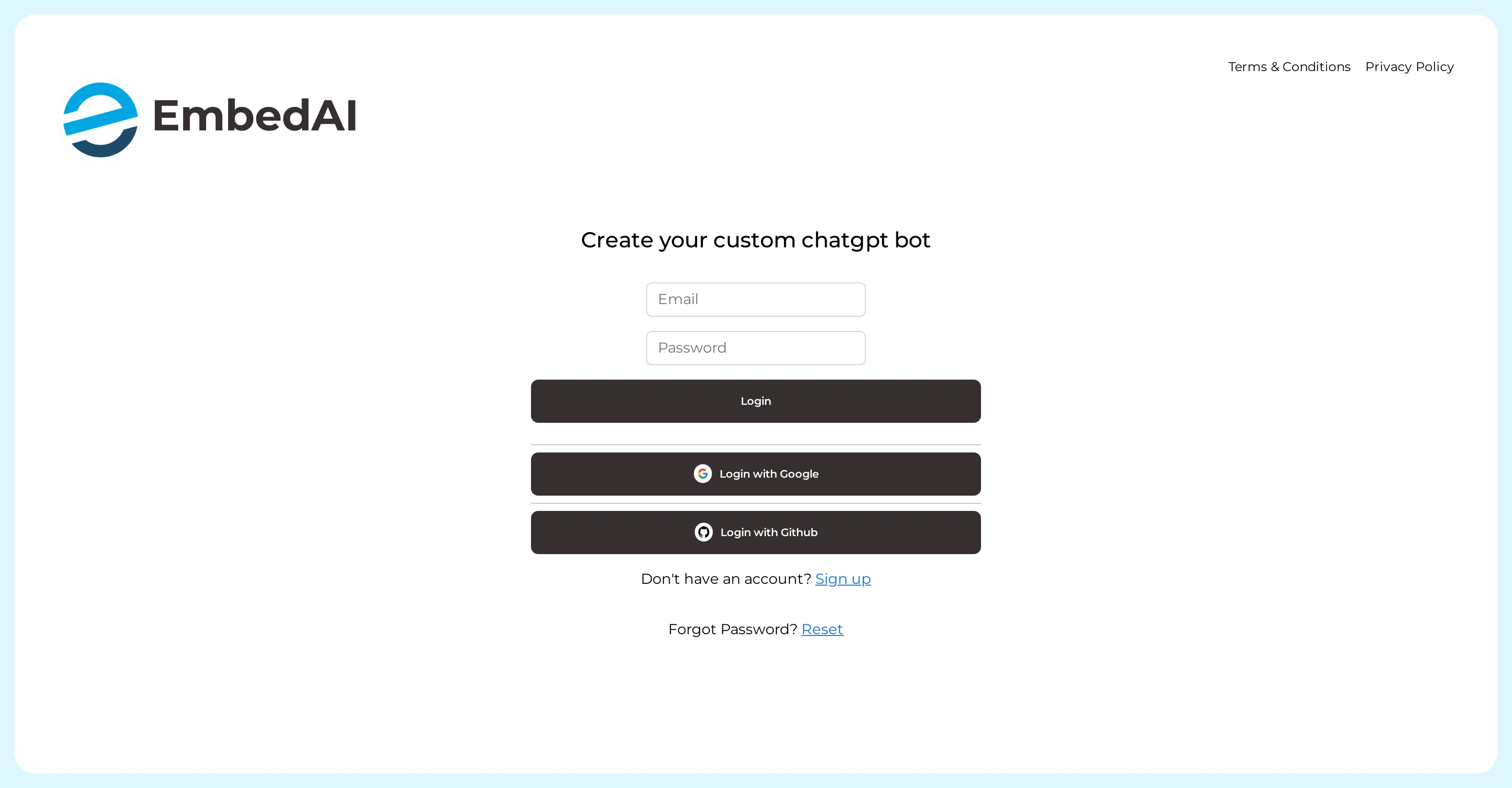 Embed AI screenshot