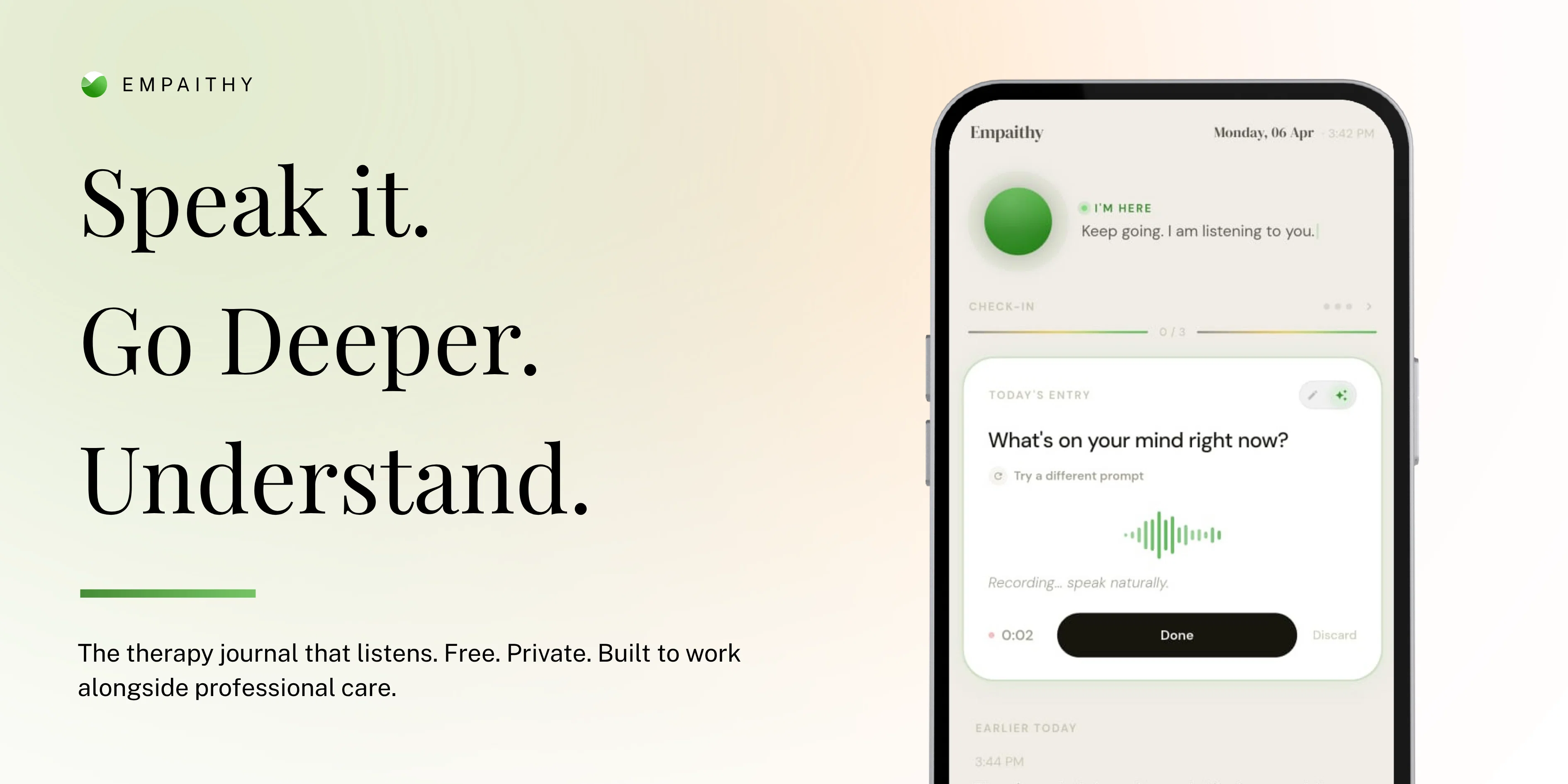 Empaithy: Your Therapy Journal3.0.2 screenshot