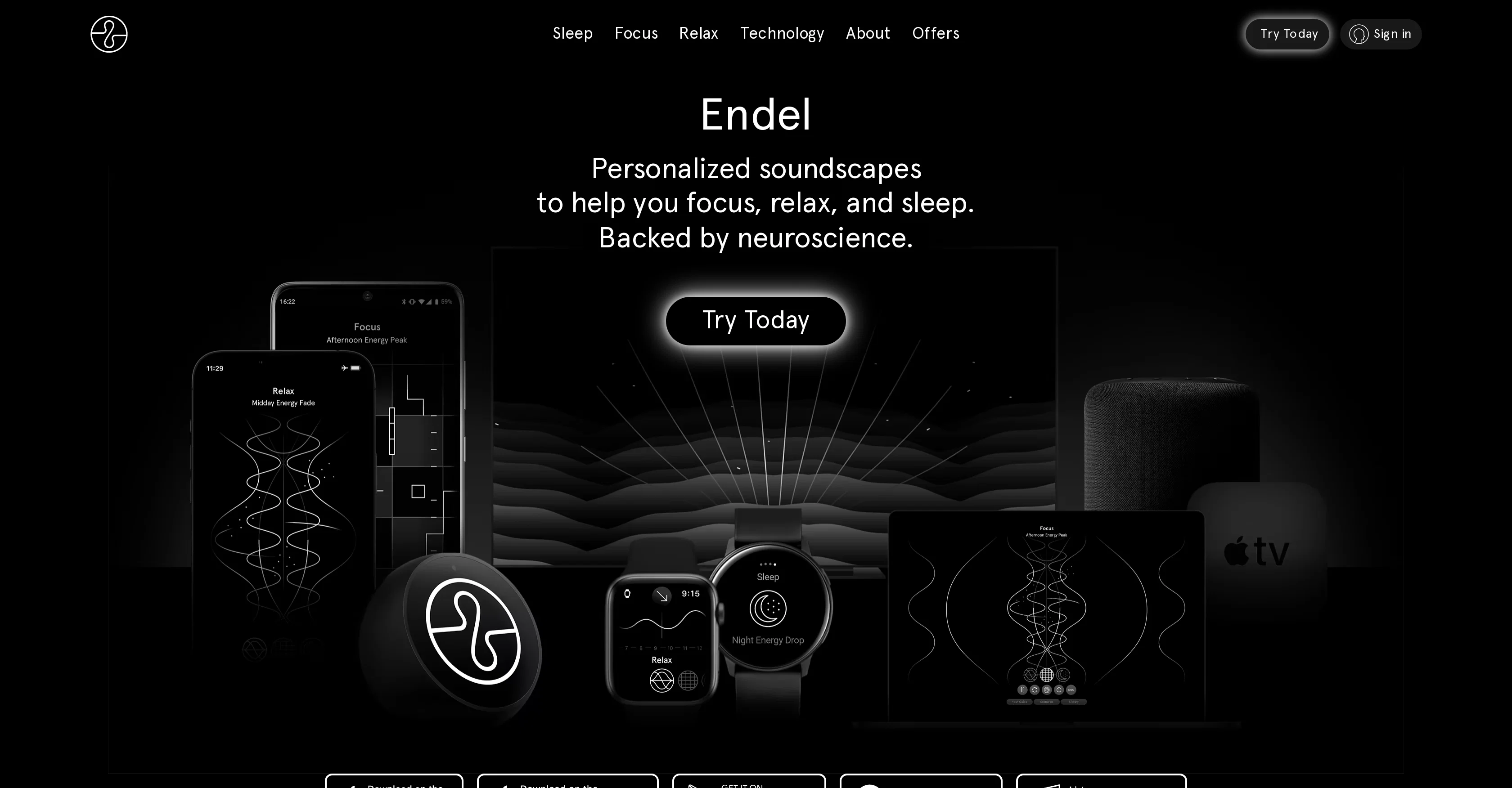 Endel screenshot