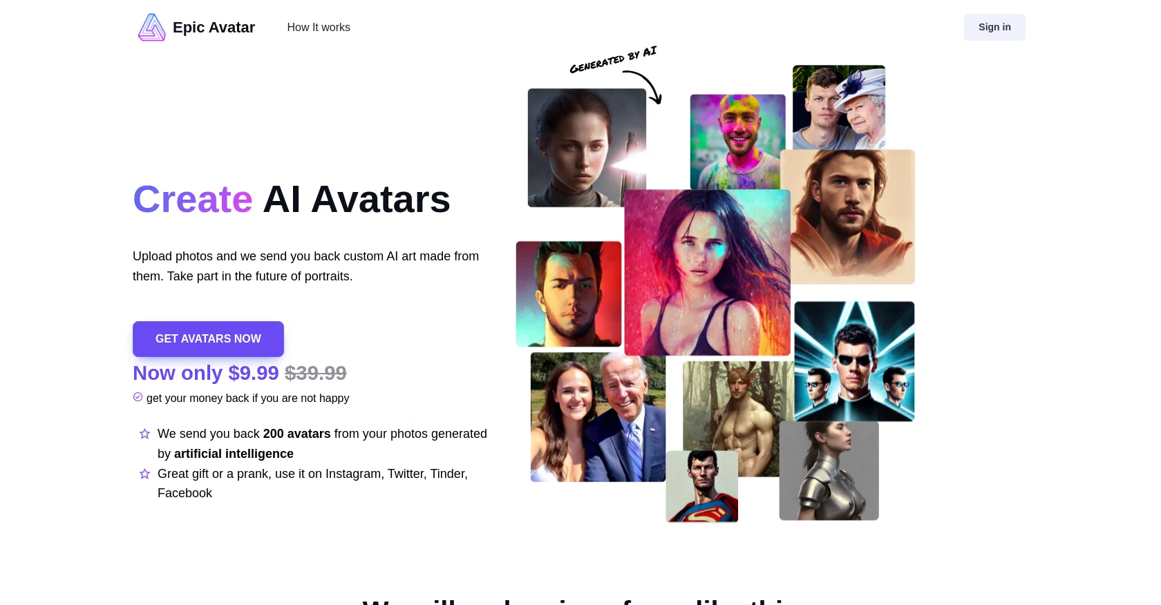 EpicAvatar screenshot