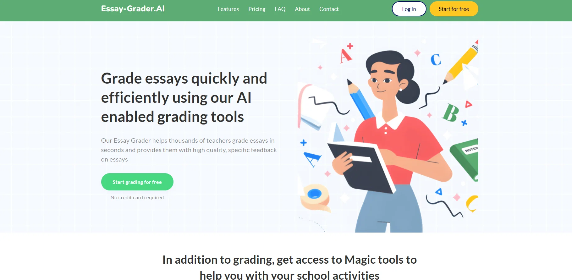 Essay Grader AI screenshot