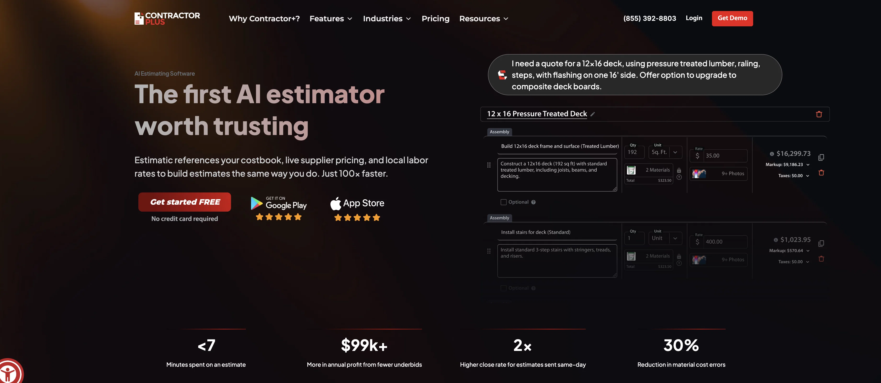 Estimatic AI - Winning Estimates For Contractors screenshot