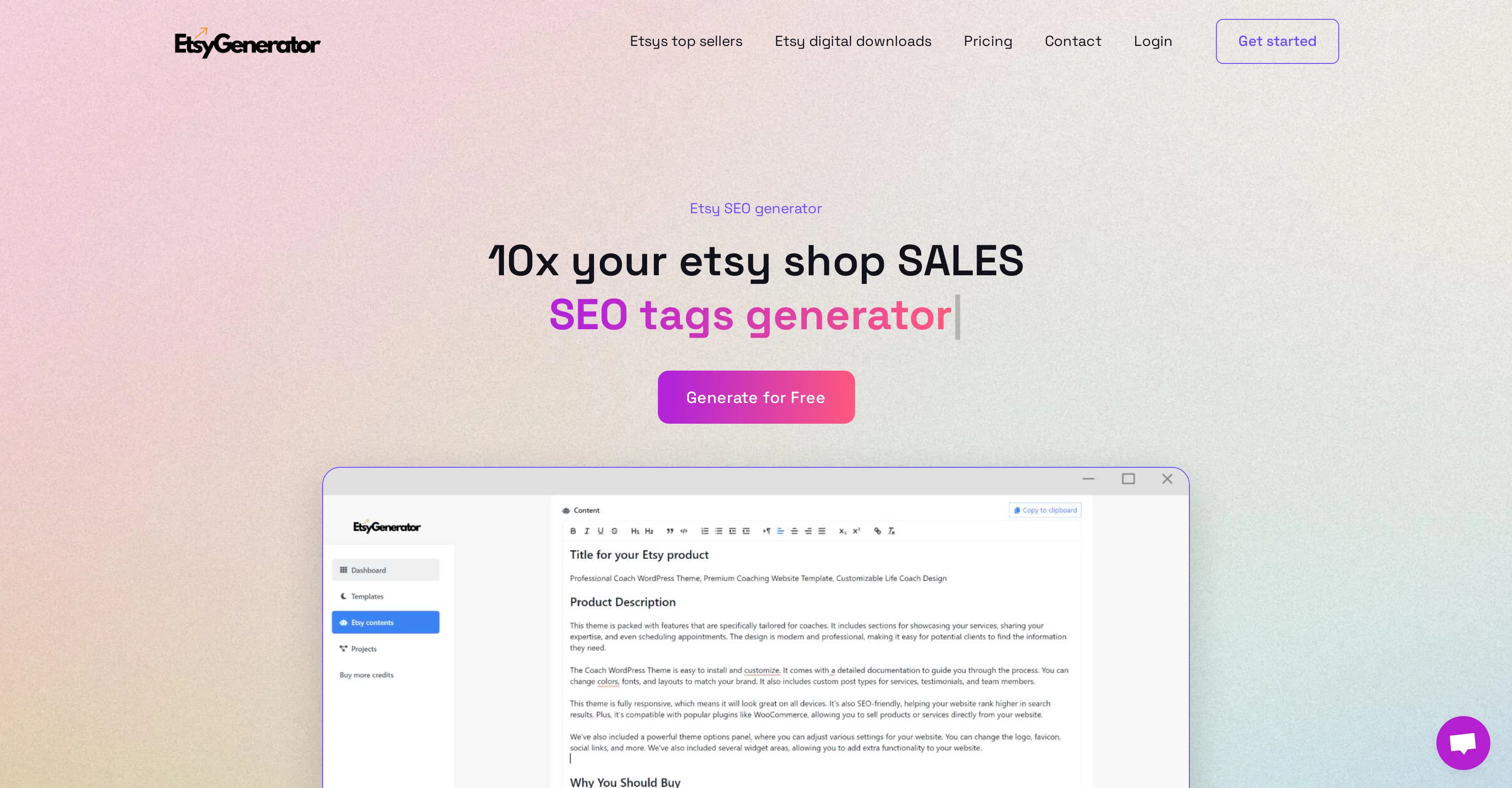 EtsyGenerator screenshot