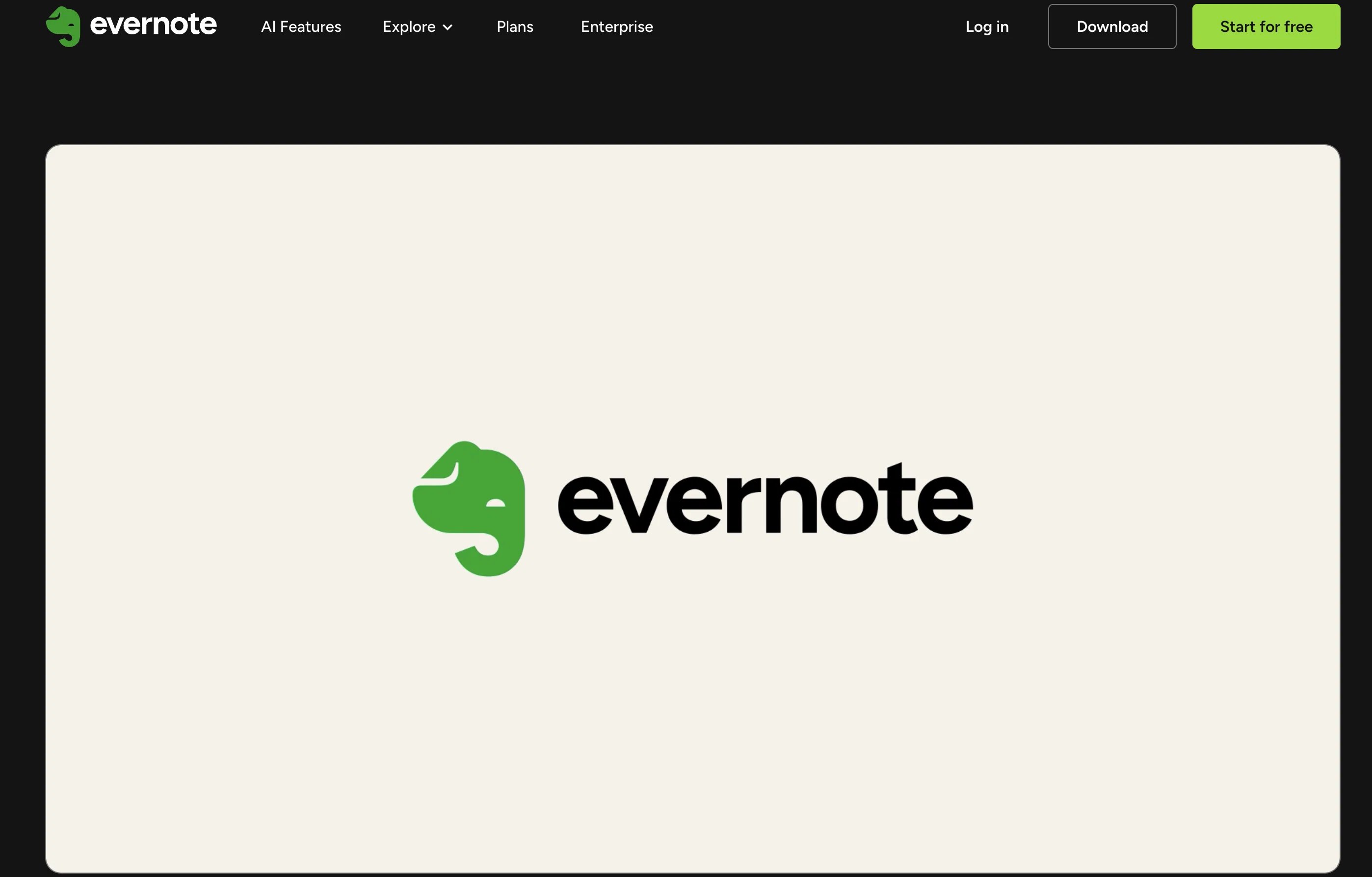 Evernote AI screenshot