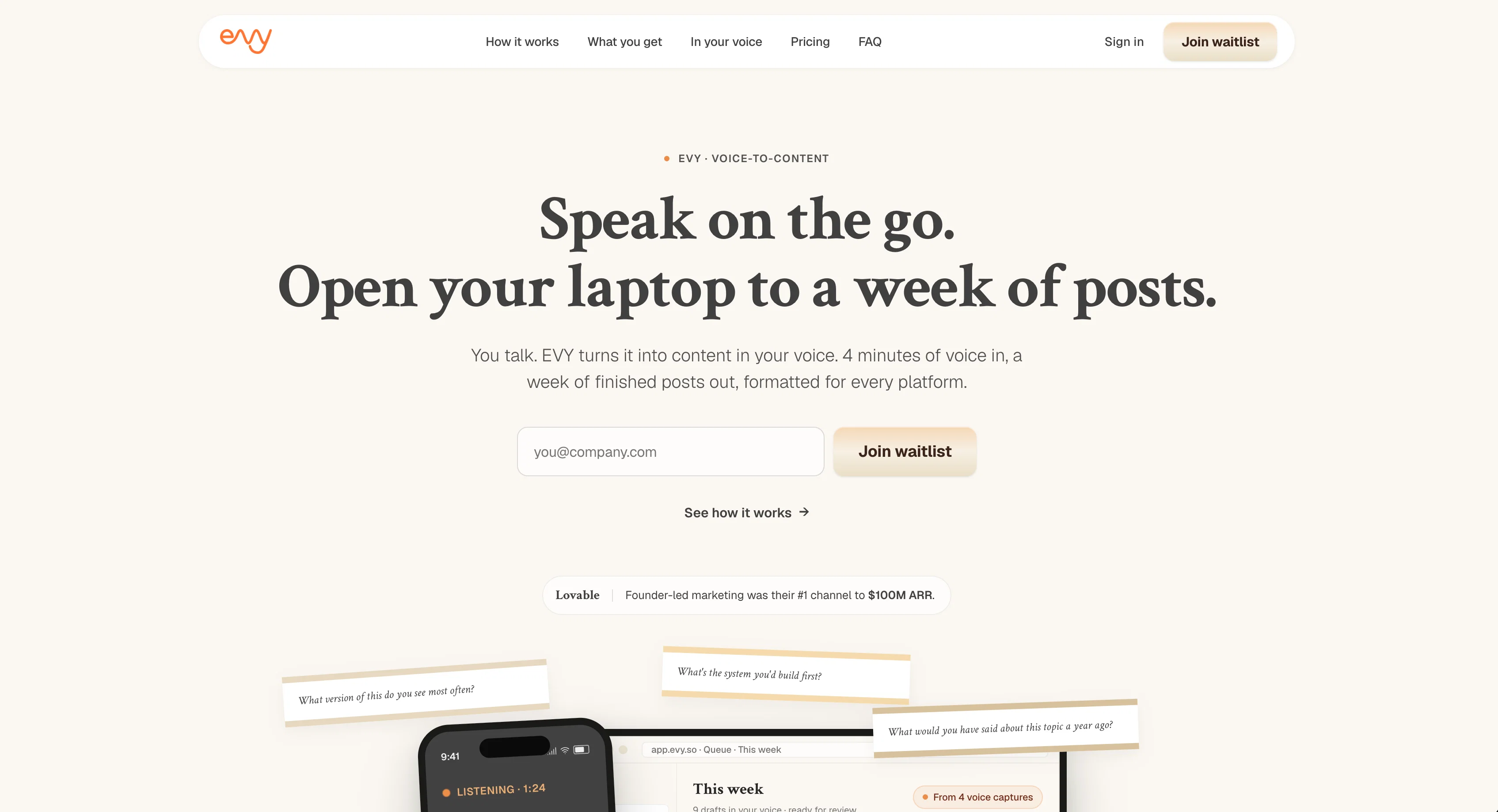 EVY - your AI co-creator screenshot