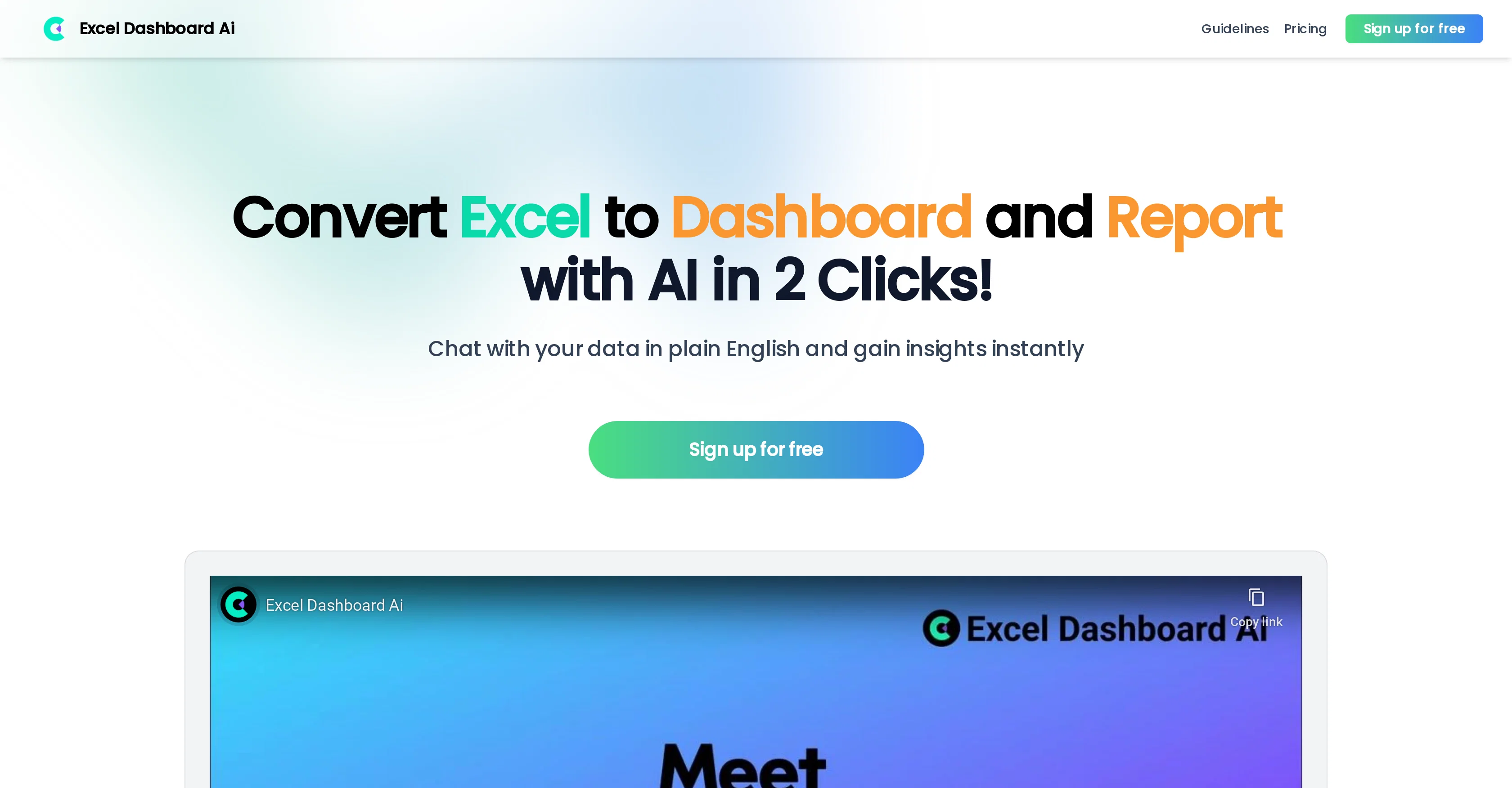 ExcelDashboard AI screenshot