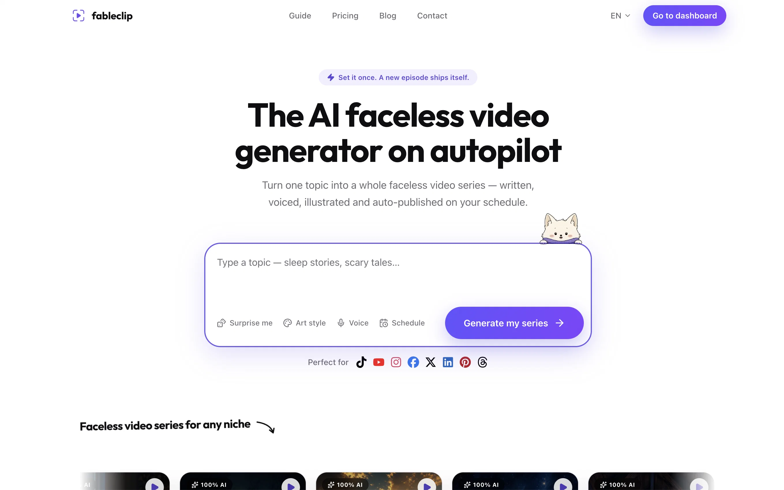 Fableclip screenshot