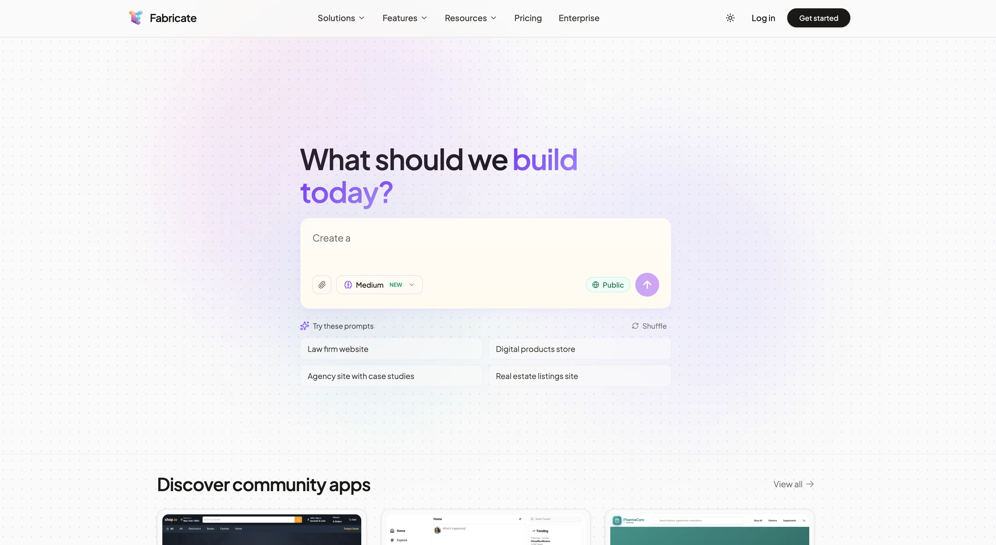Fabricatev2.0 screenshot