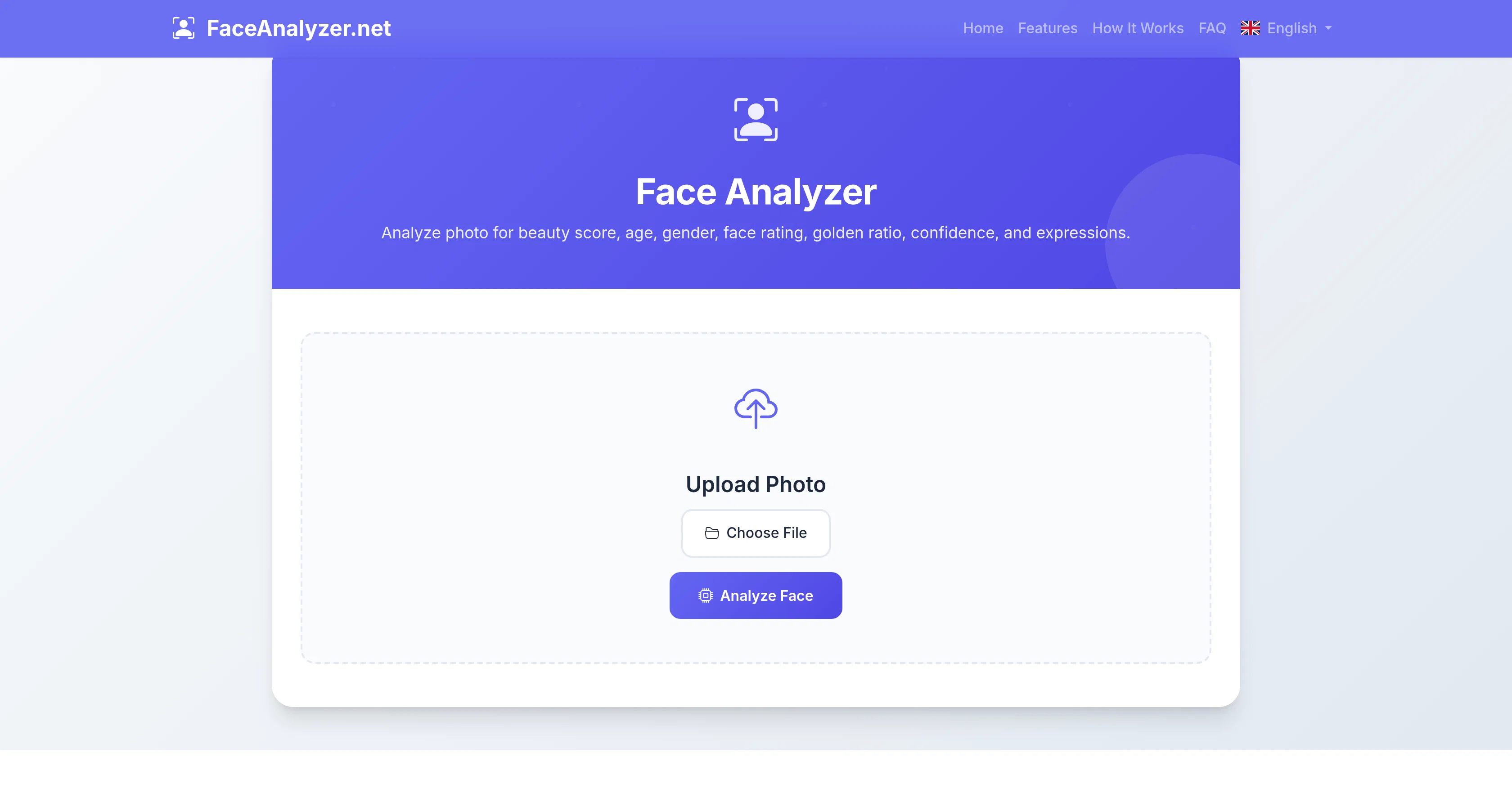 Face Analyzer screenshot