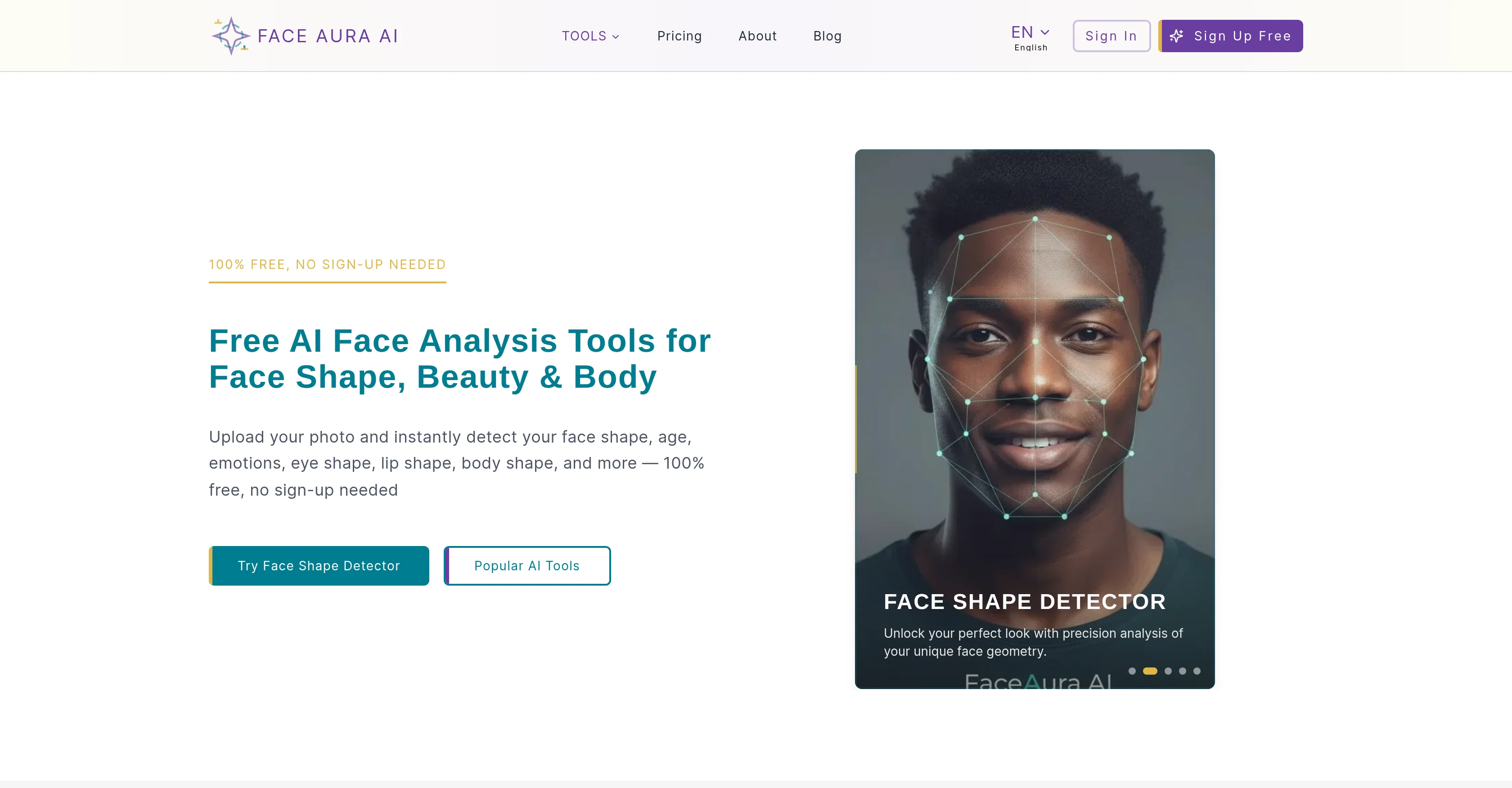 FaceAuraAI screenshot