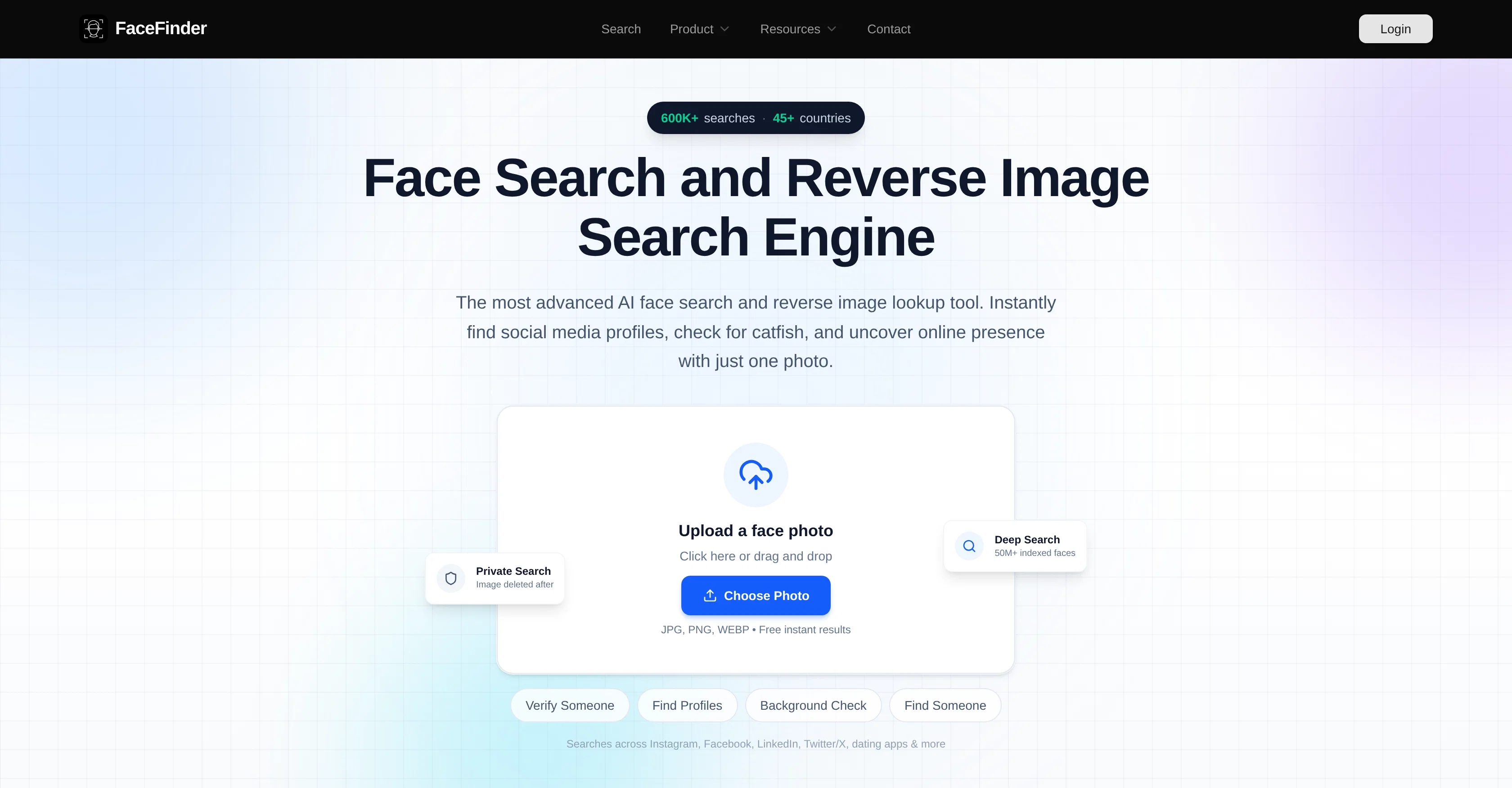 FaceFinder screenshot