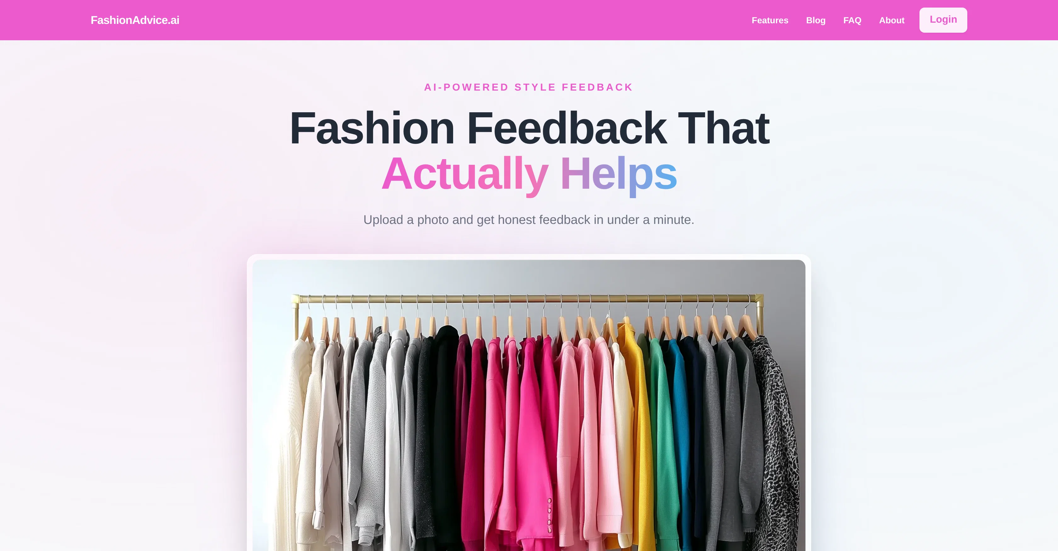 FashionAdvice.ai screenshot