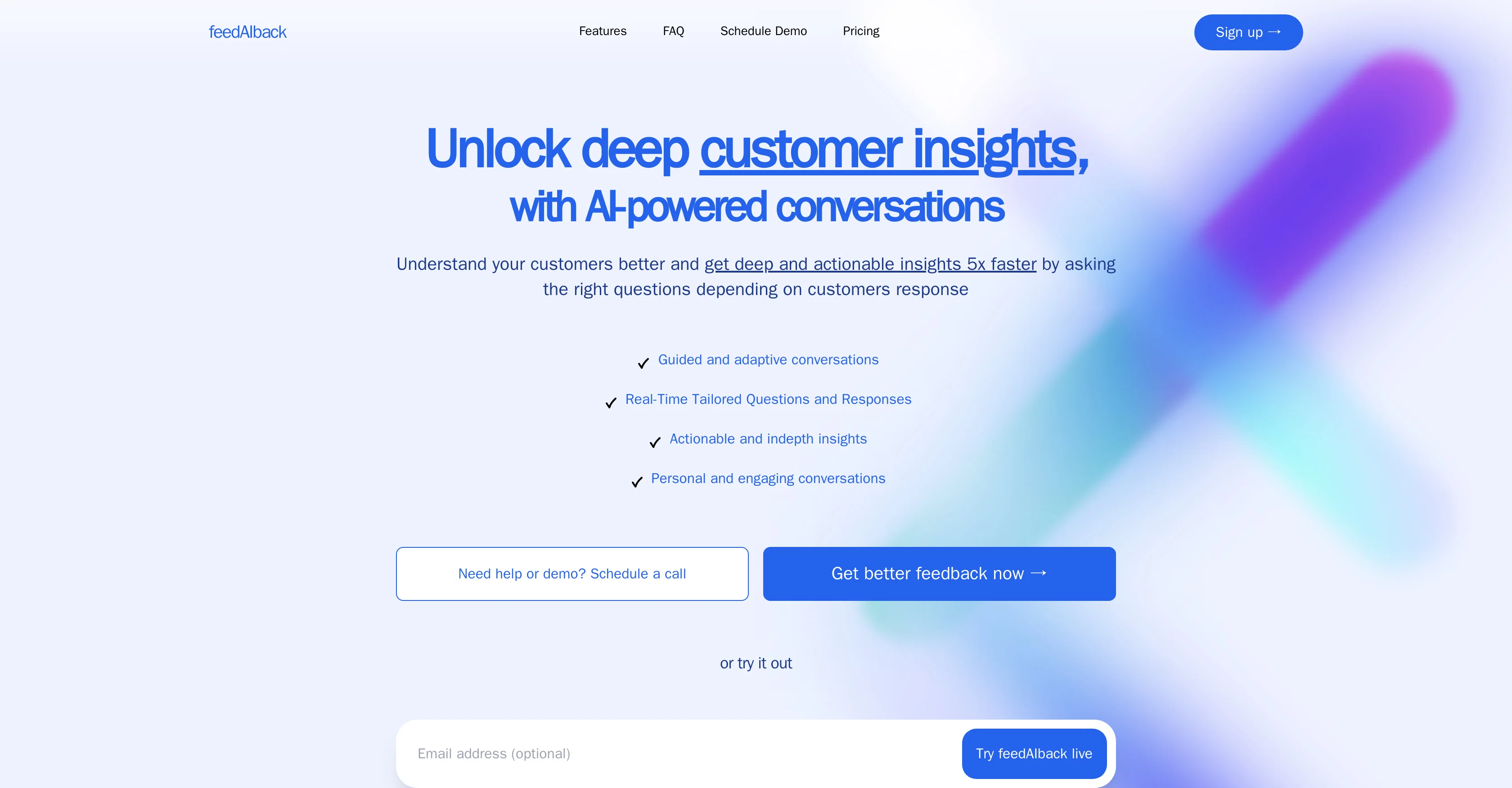 FeedAIback screenshot
