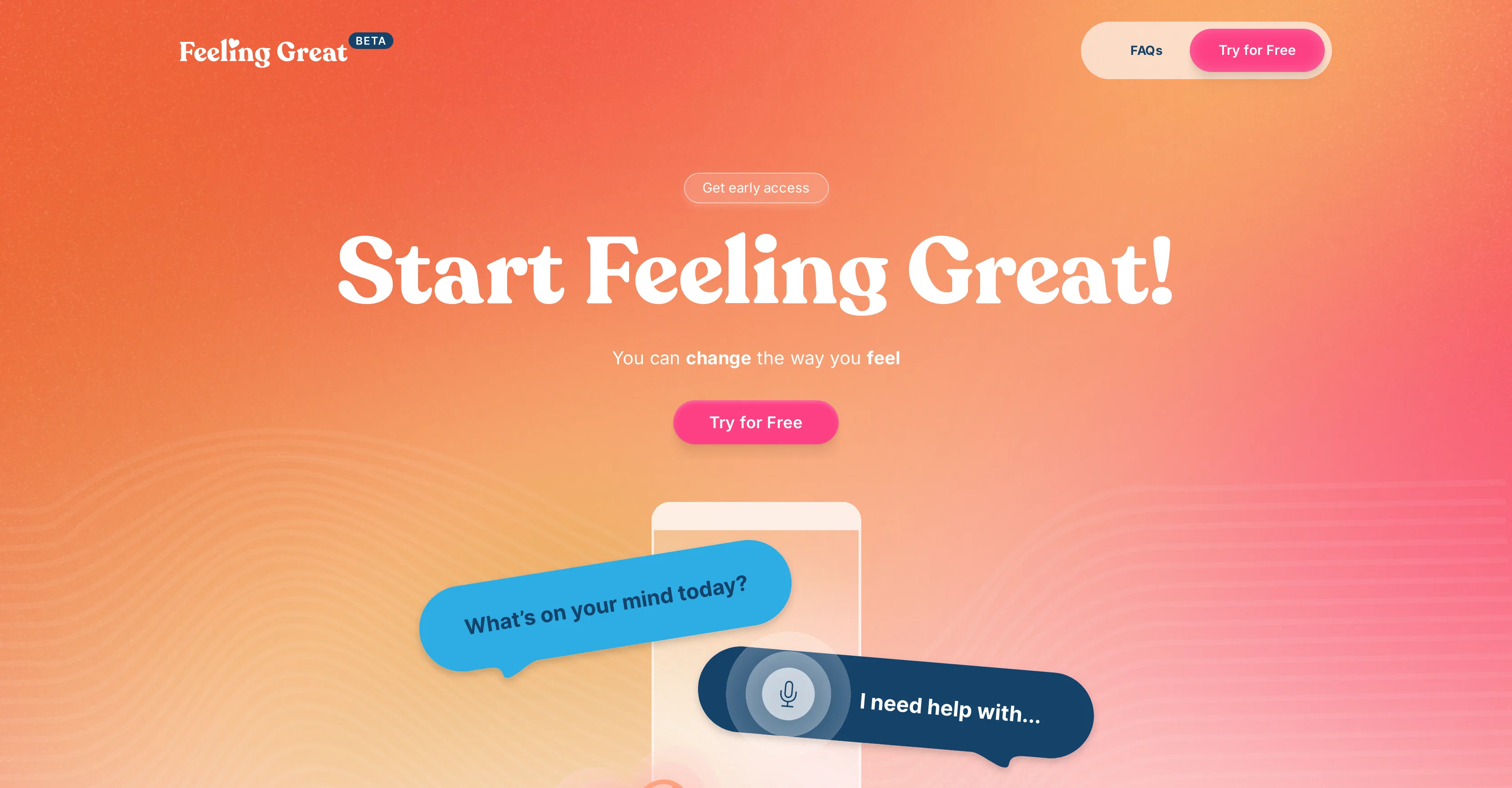 Feeling Great App screenshot