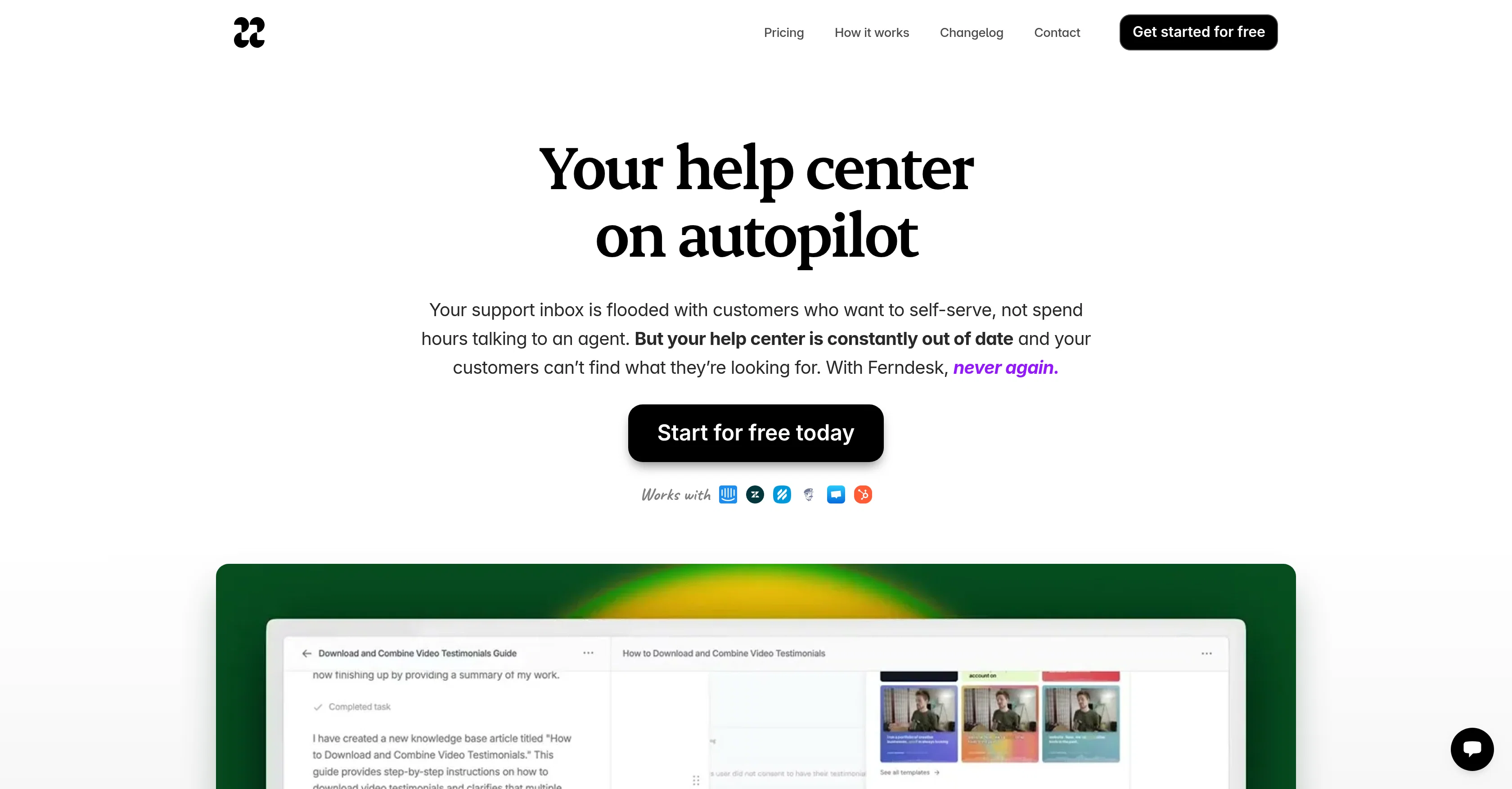 Ferndesk screenshot