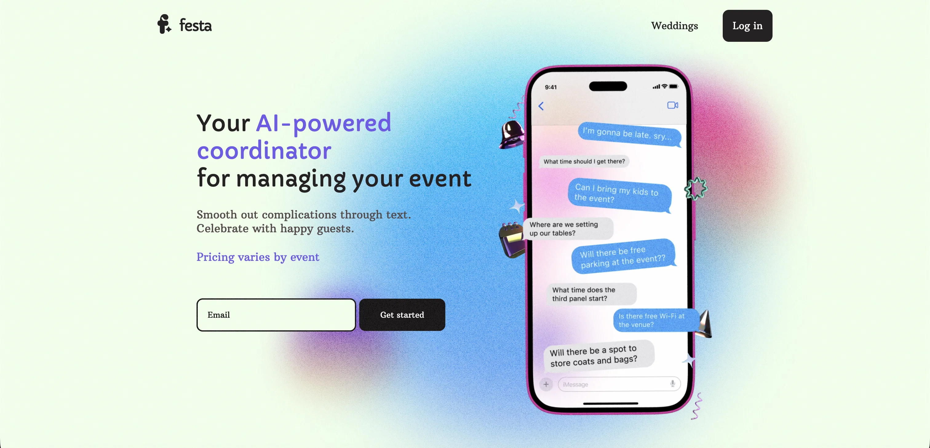 Festa | AI-native OS for events screenshot