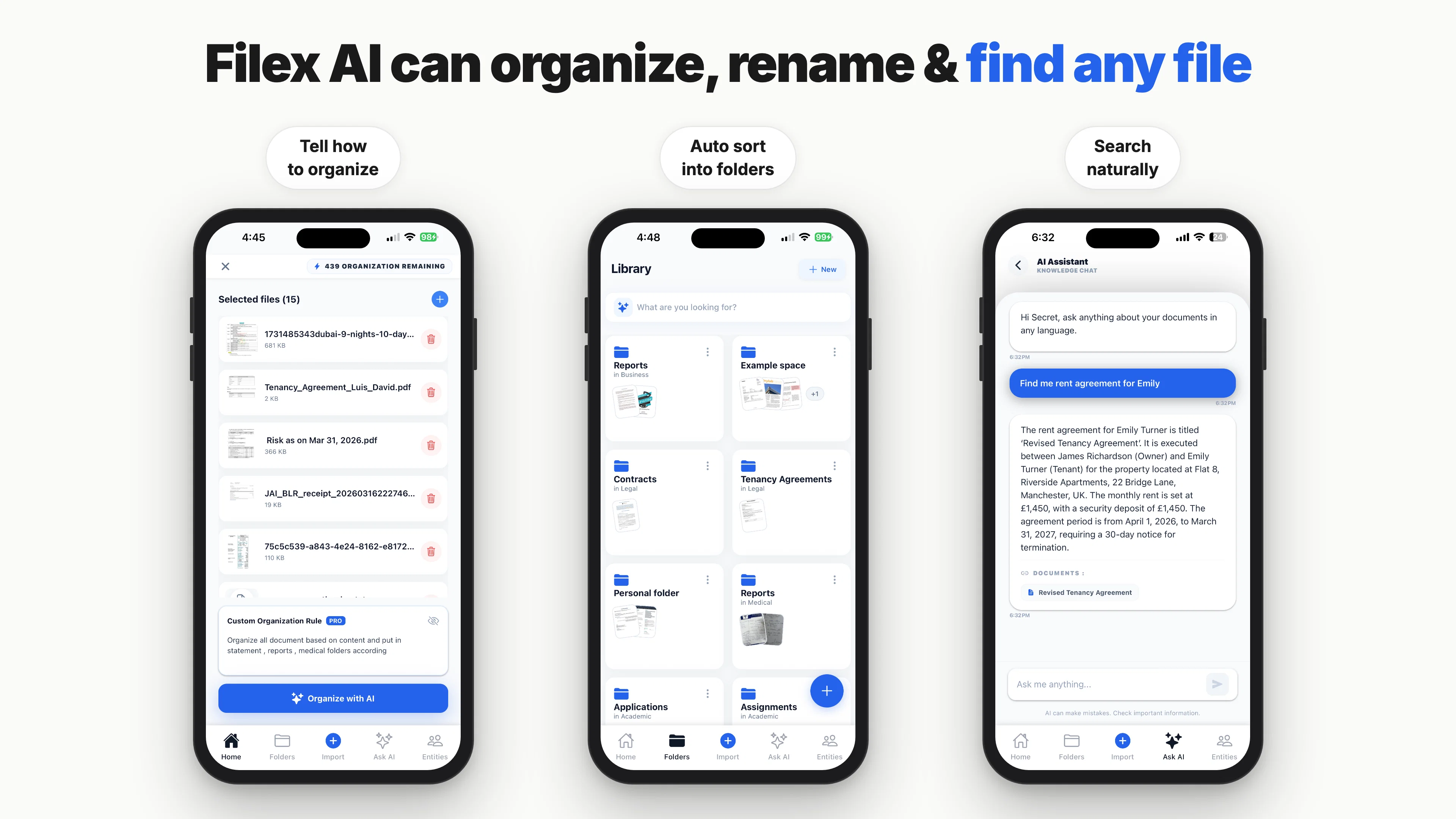 Filex AI screenshot