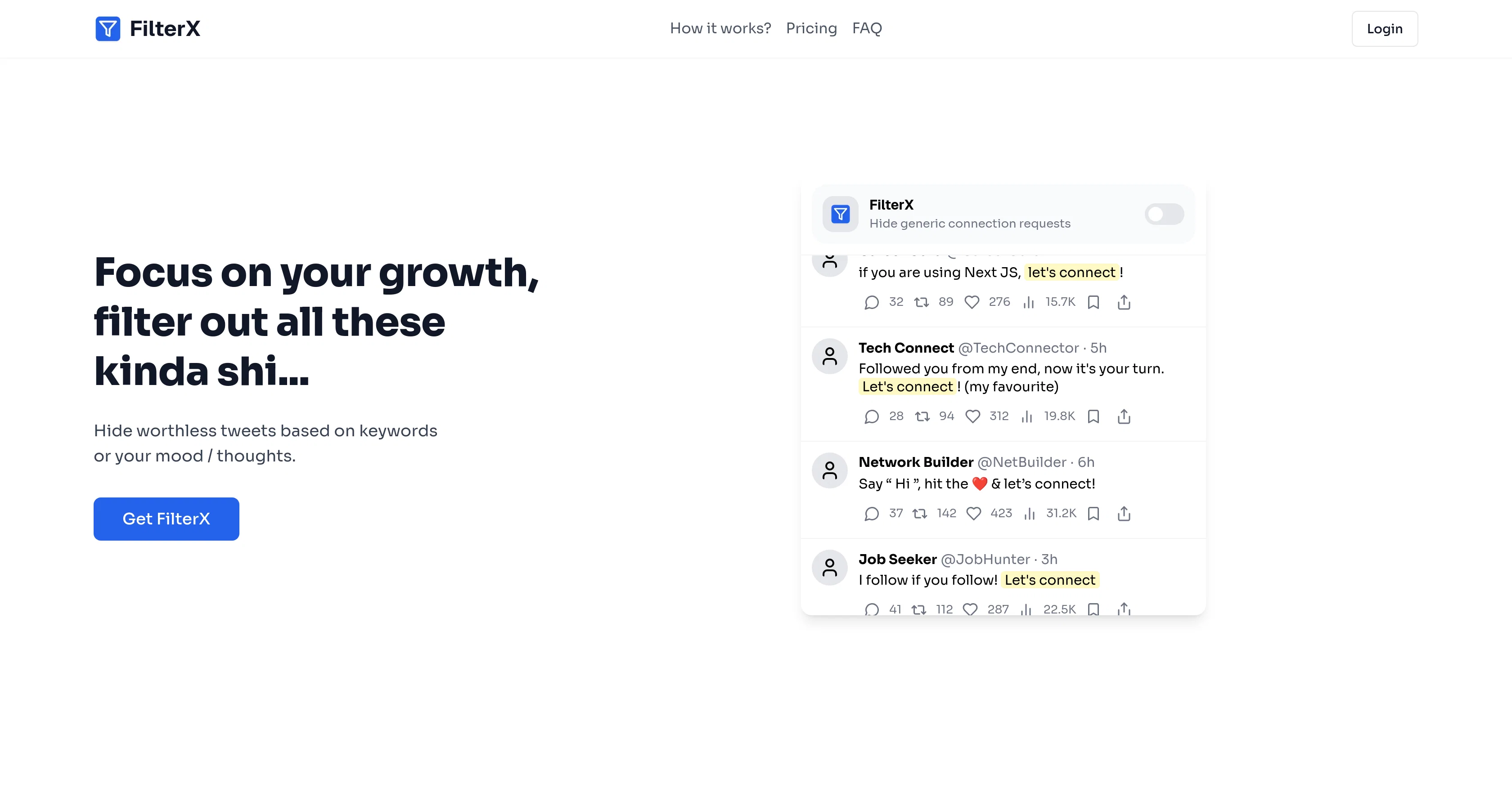 FilterX screenshot