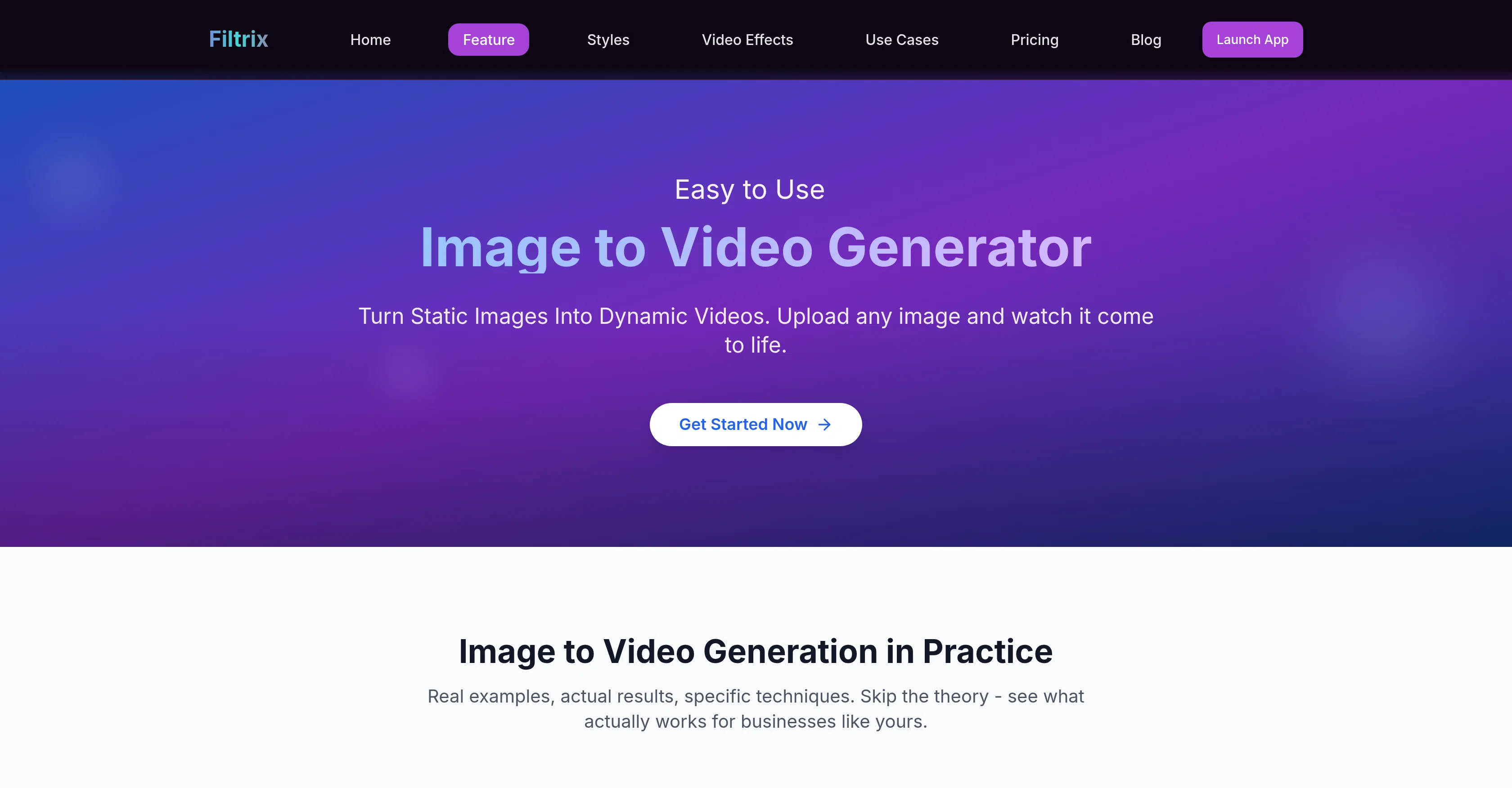 Filtrix | Image to Video screenshot