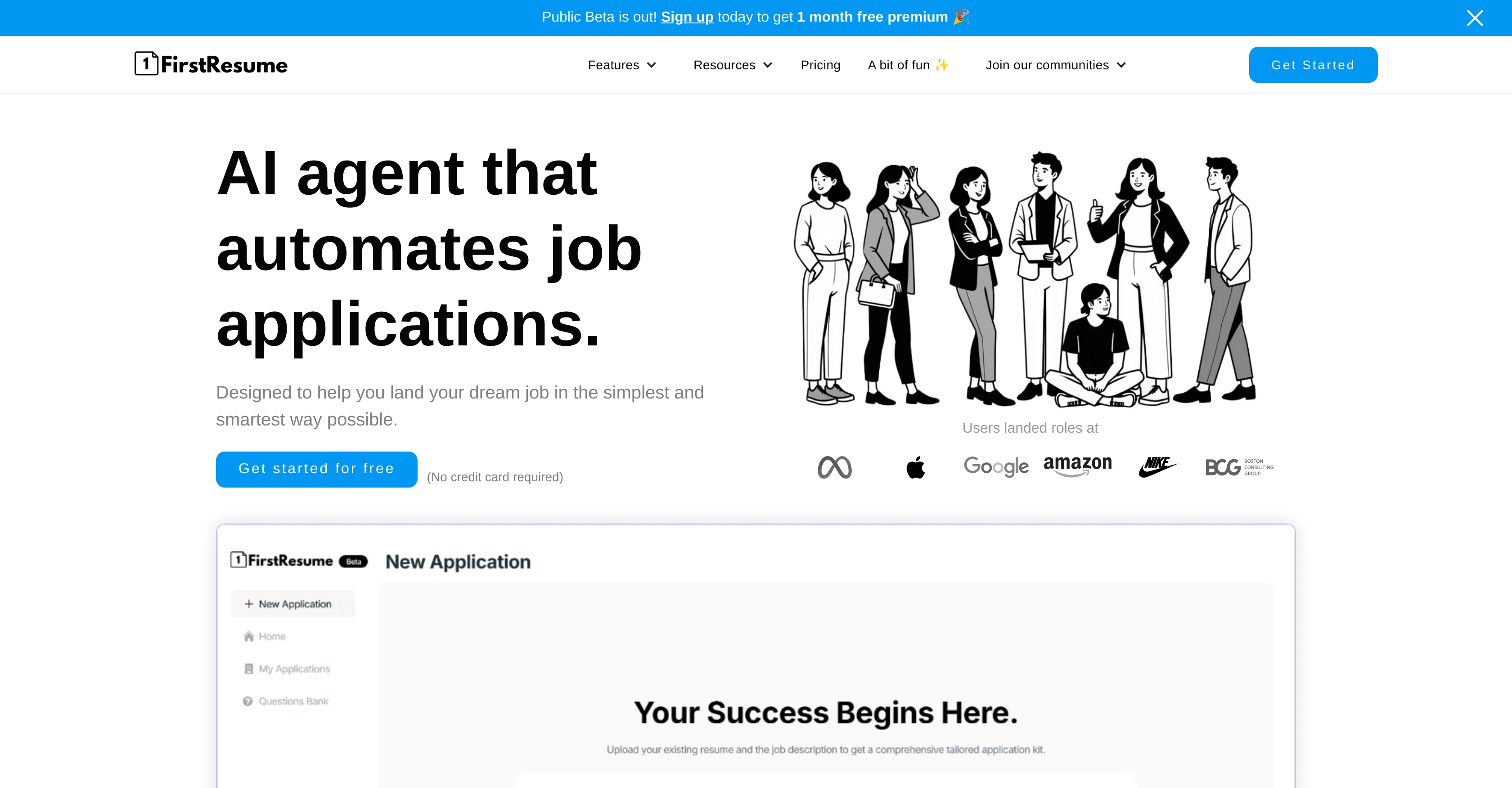 FirstResume screenshot