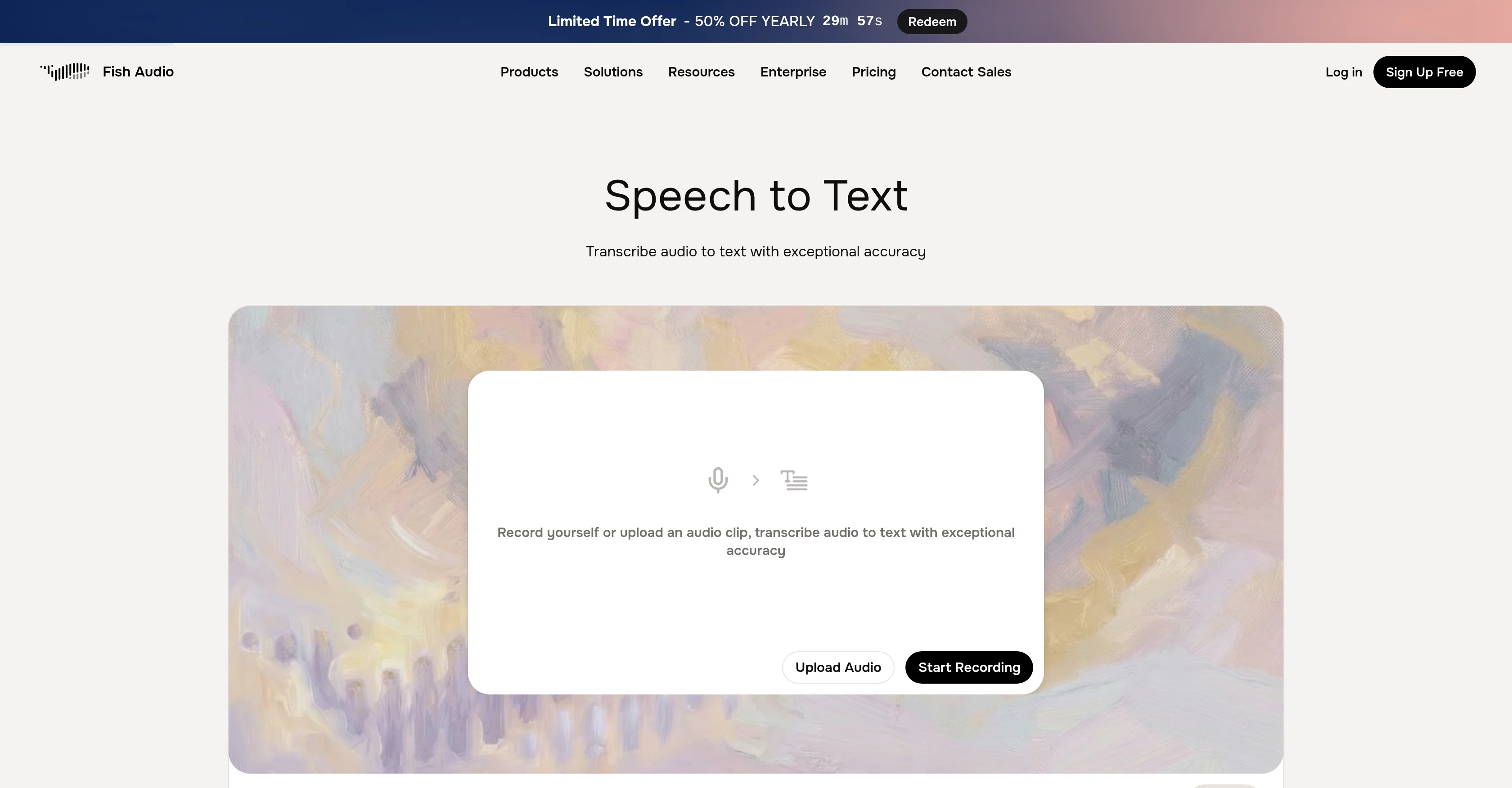 Fish Audio STT screenshot