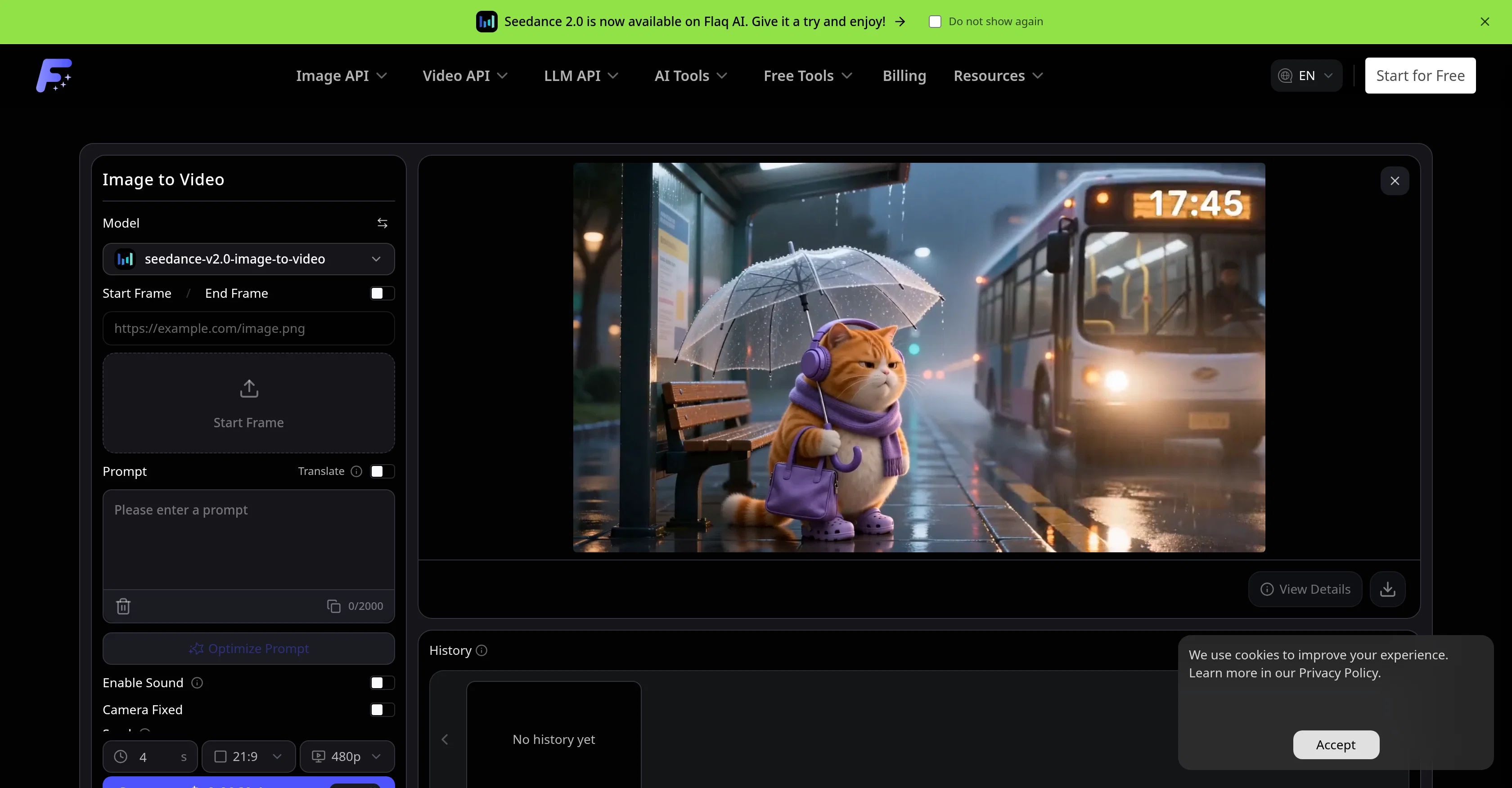 Flaq AI | Image to Video screenshot