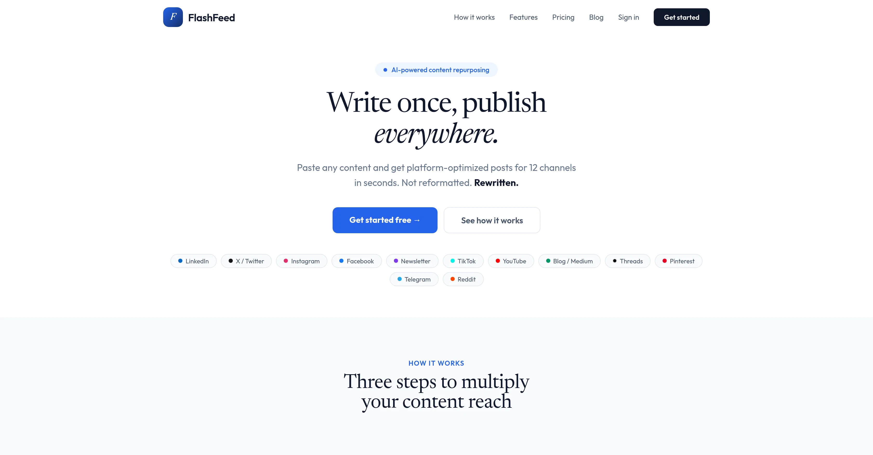FlashFeed.ai screenshot
