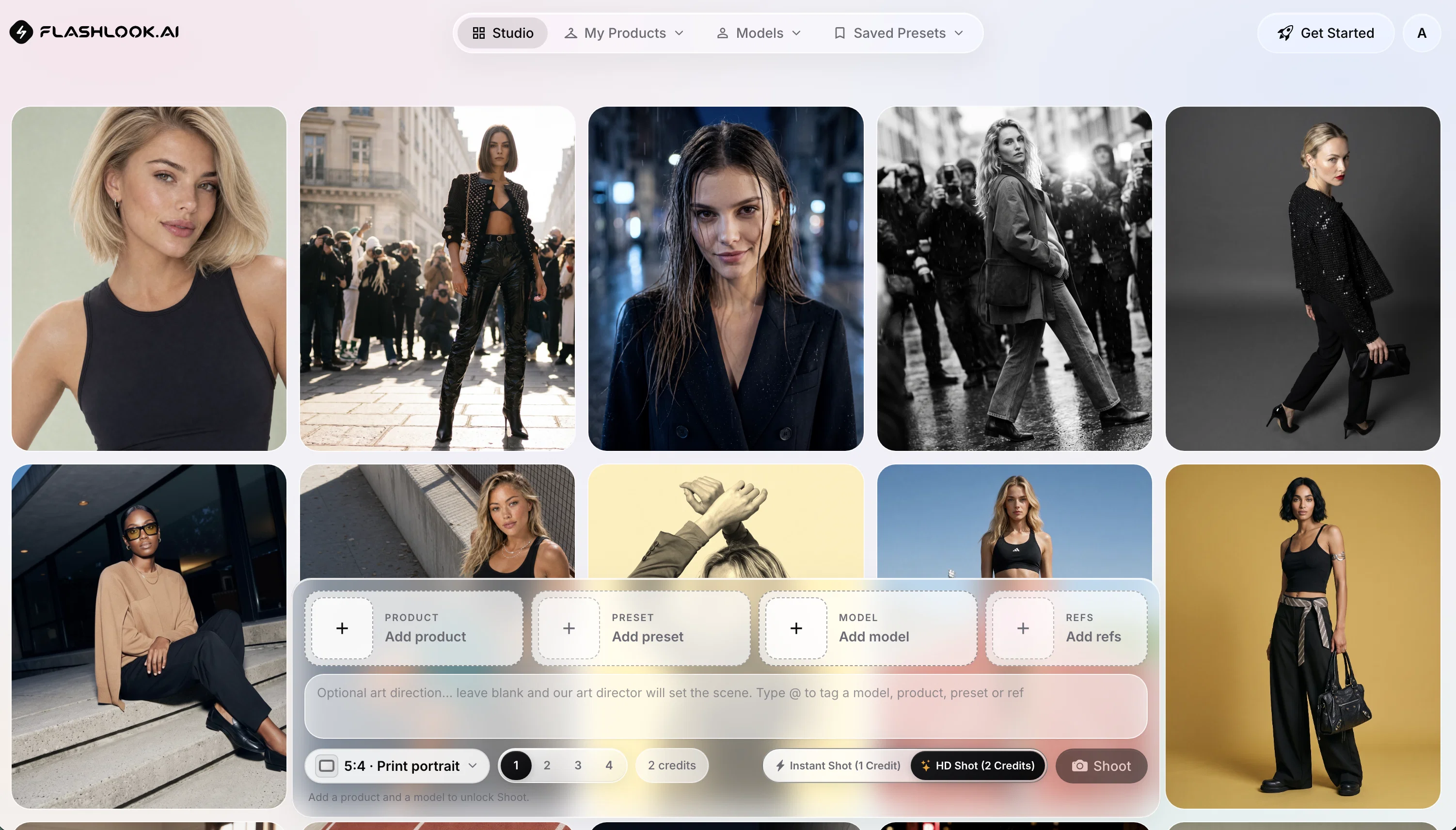 FLASHLOOK.AI - AI Fashion Campaigns Made Easy screenshot