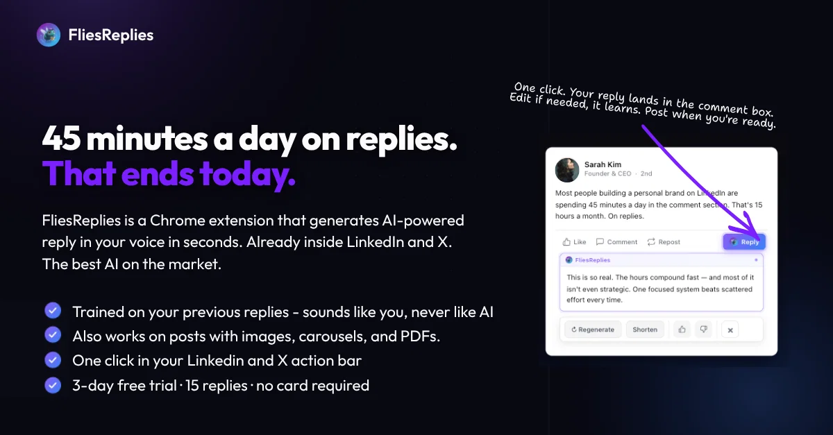 FliesReplies screenshot