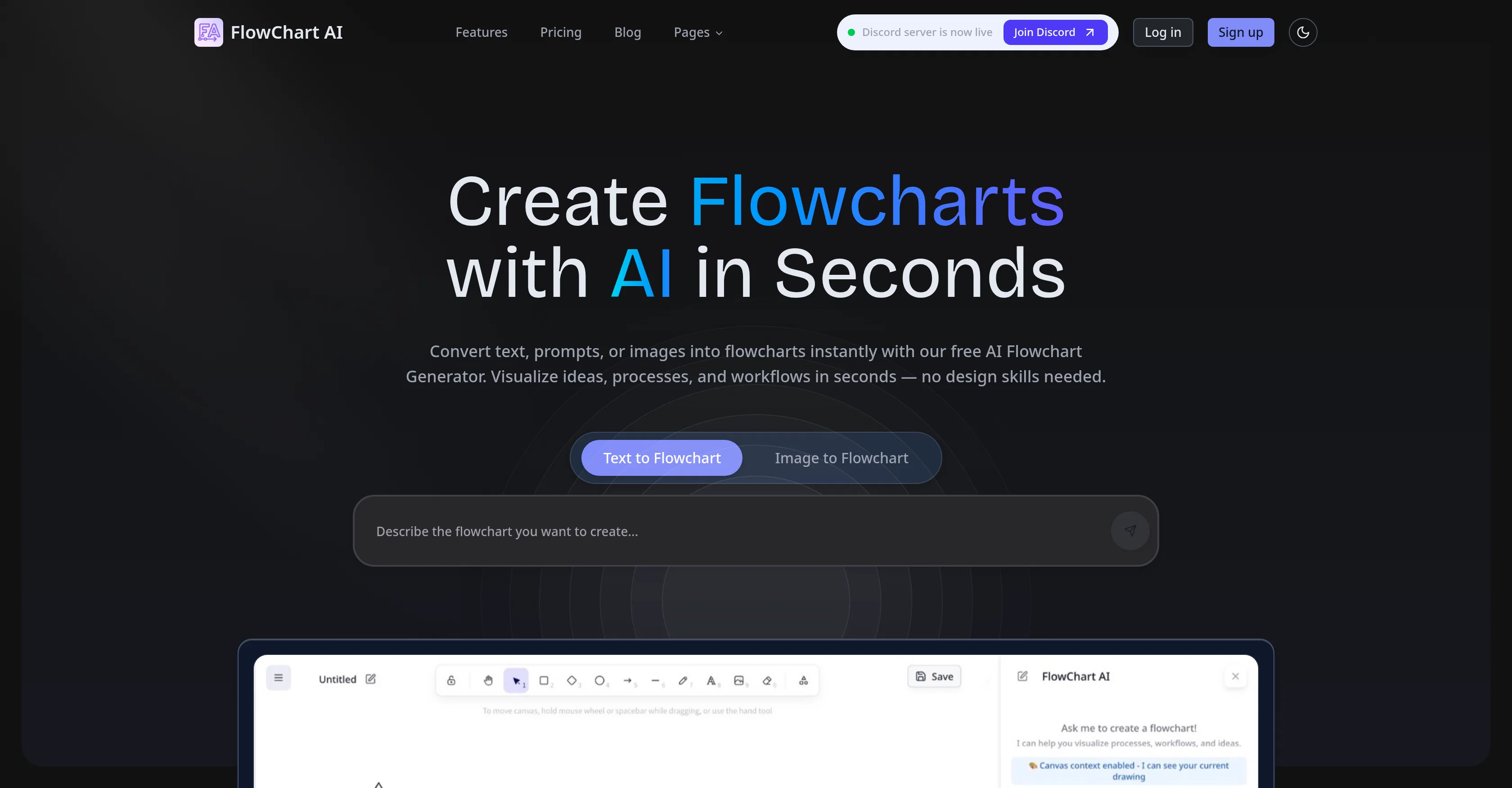 Flowchart AI screenshot