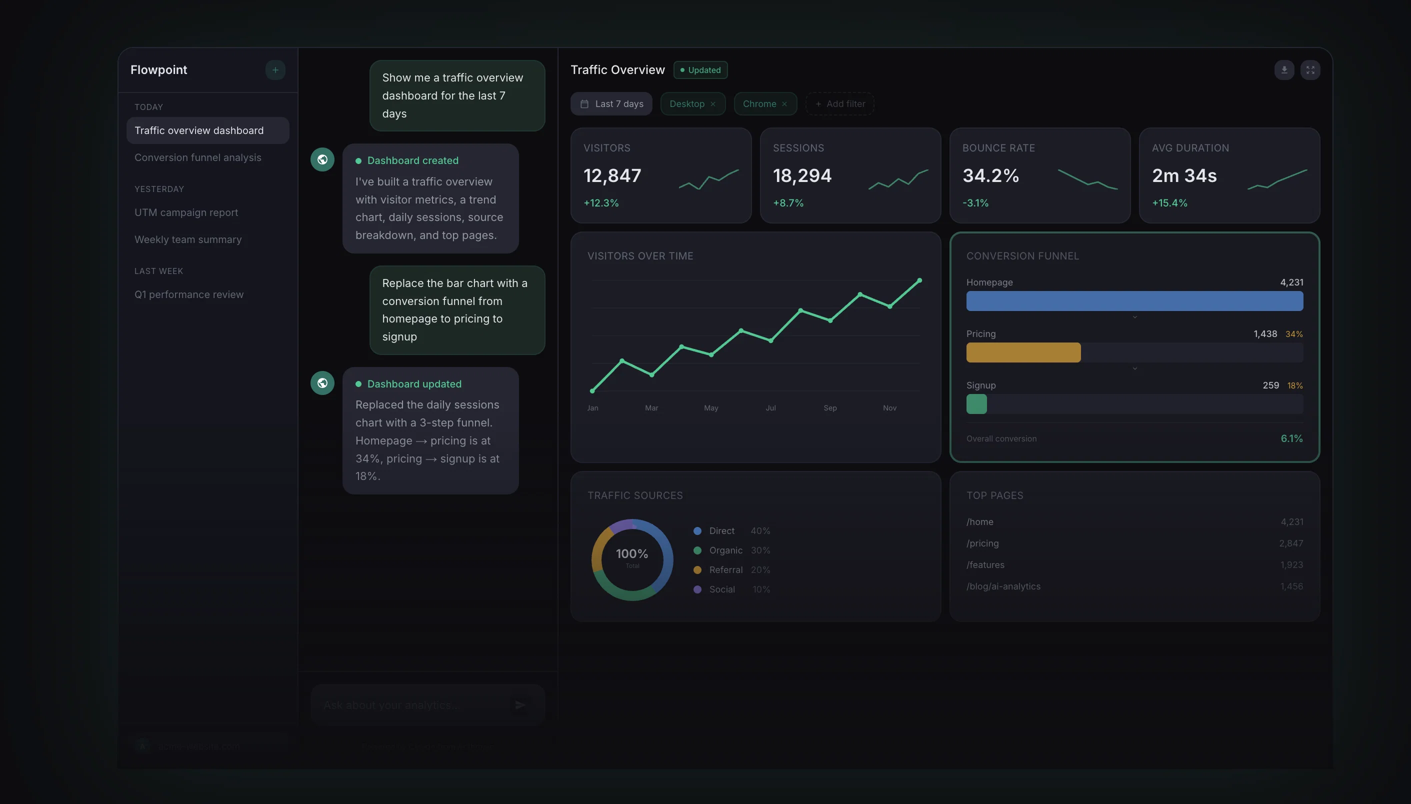 Flowpoint screenshot