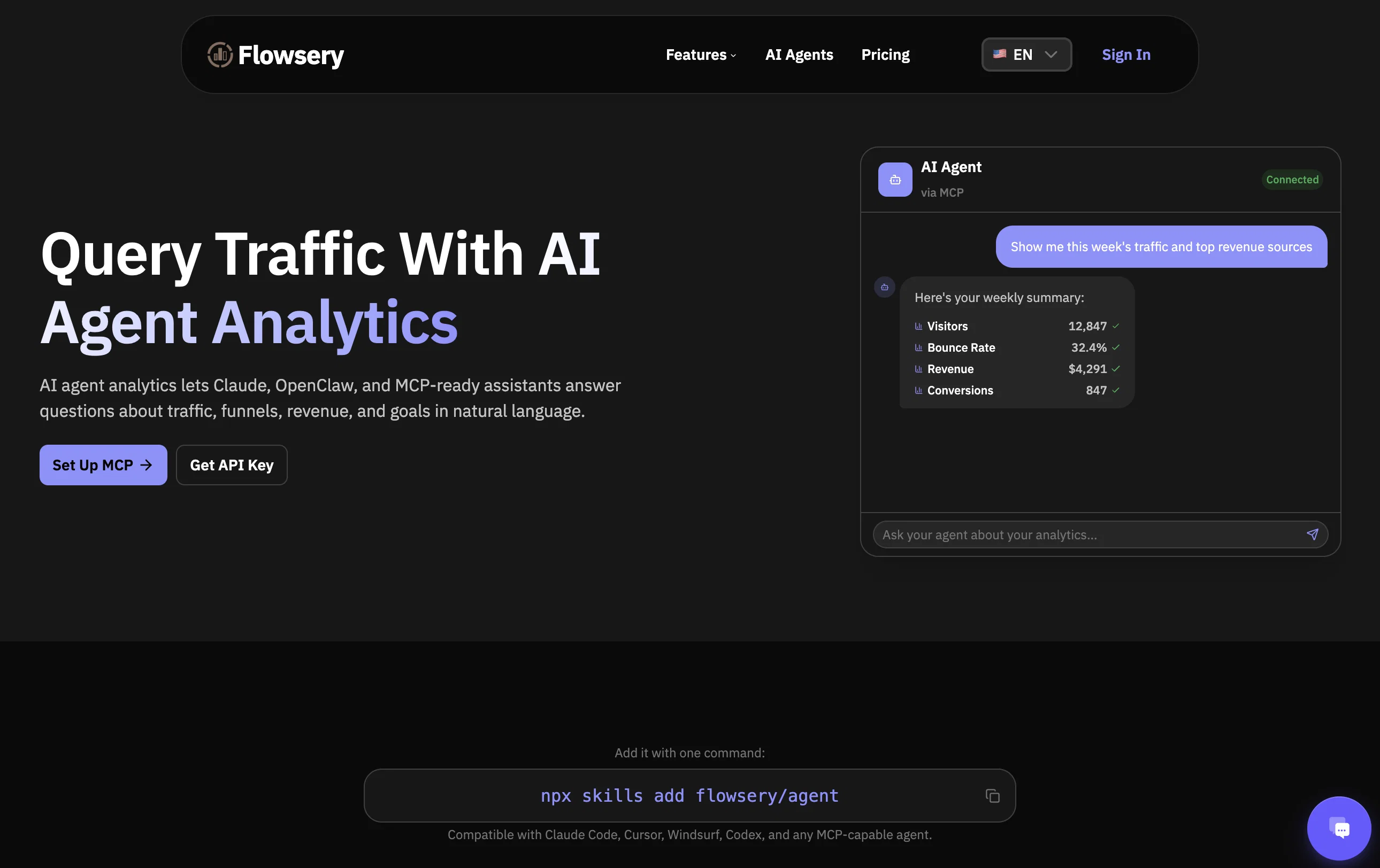 Flowsery screenshot