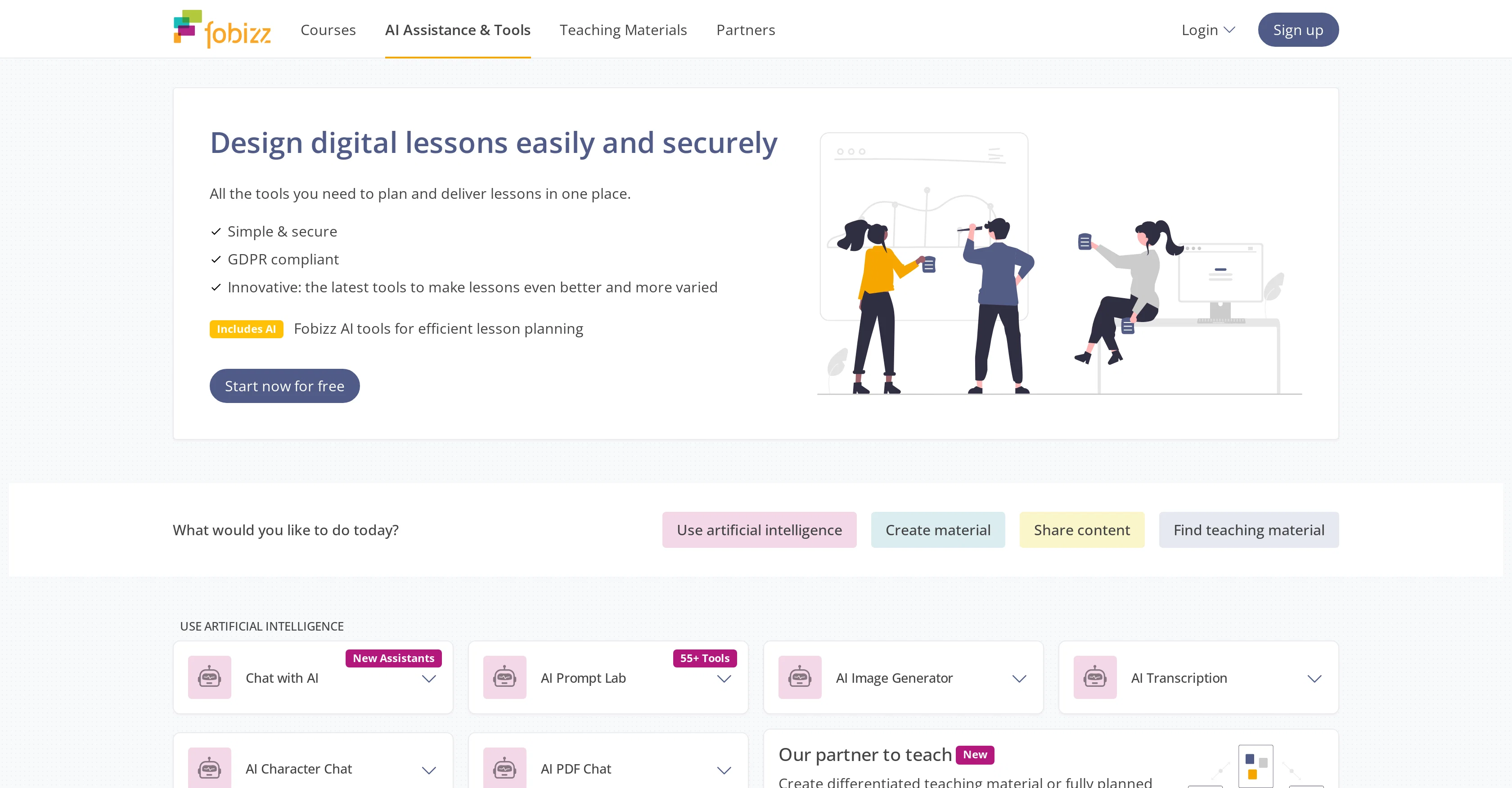 Fobizz screenshot