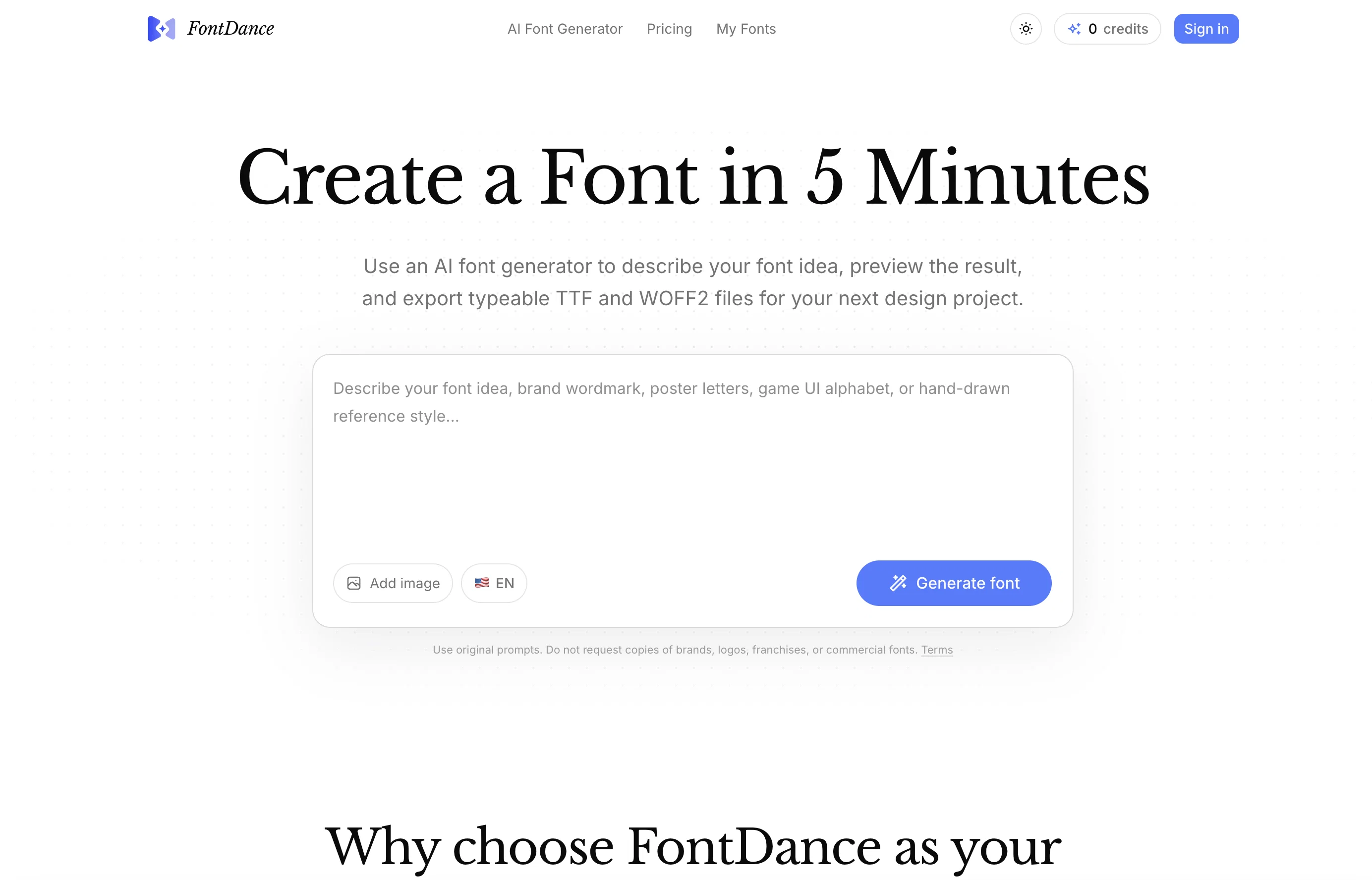 FontDance screenshot
