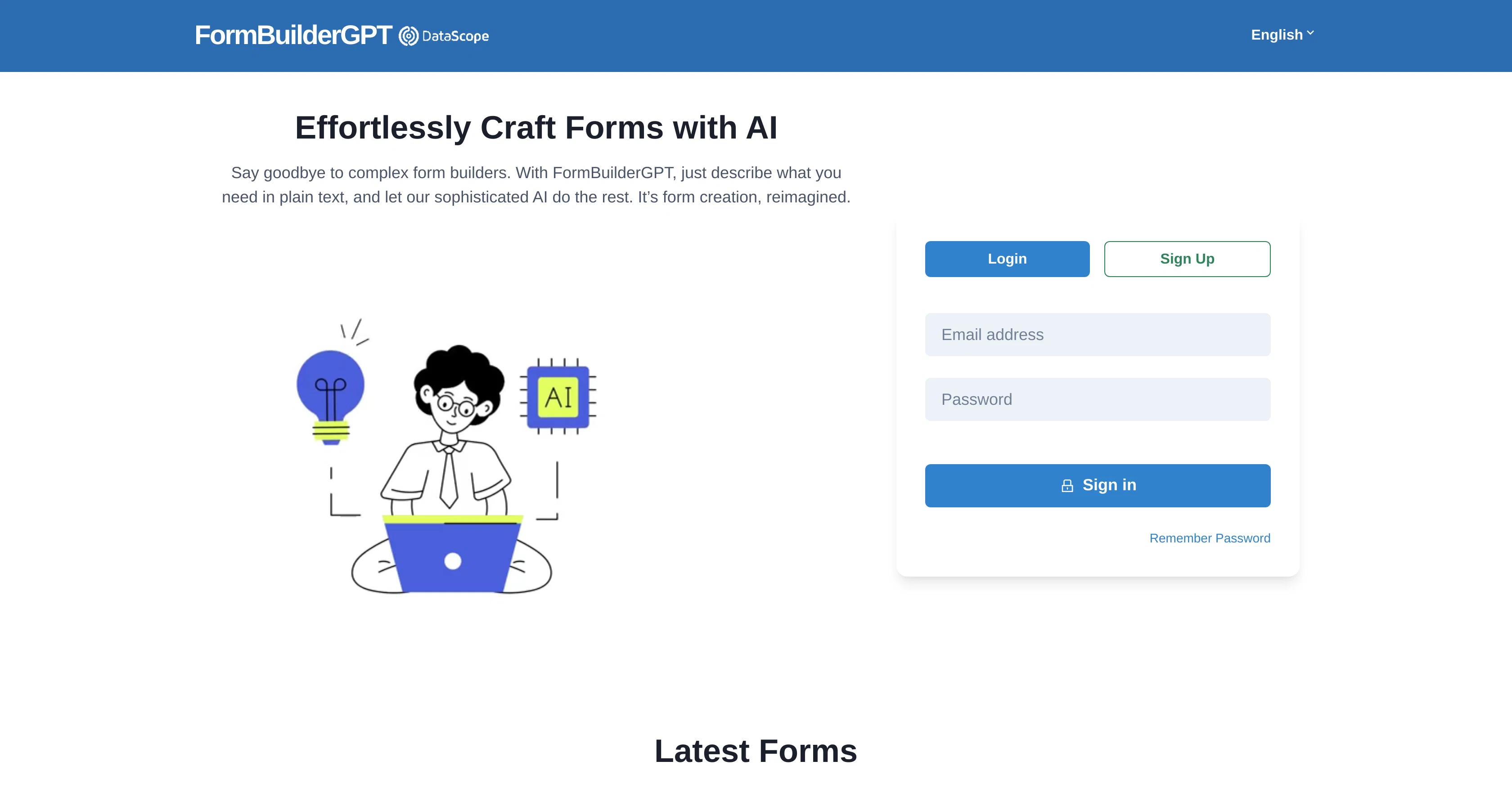 FormBuilderGPT screenshot