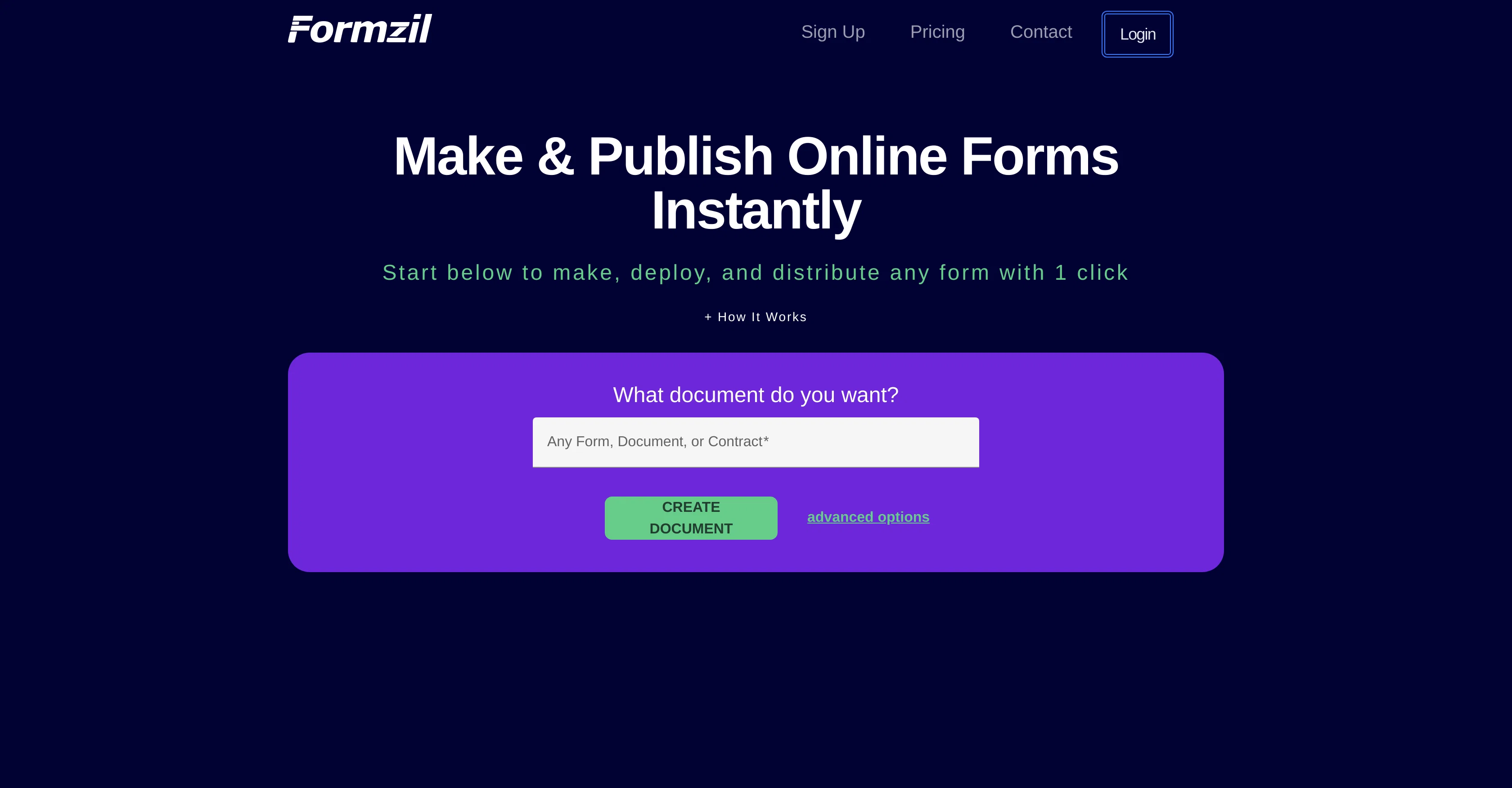Formzil screenshot