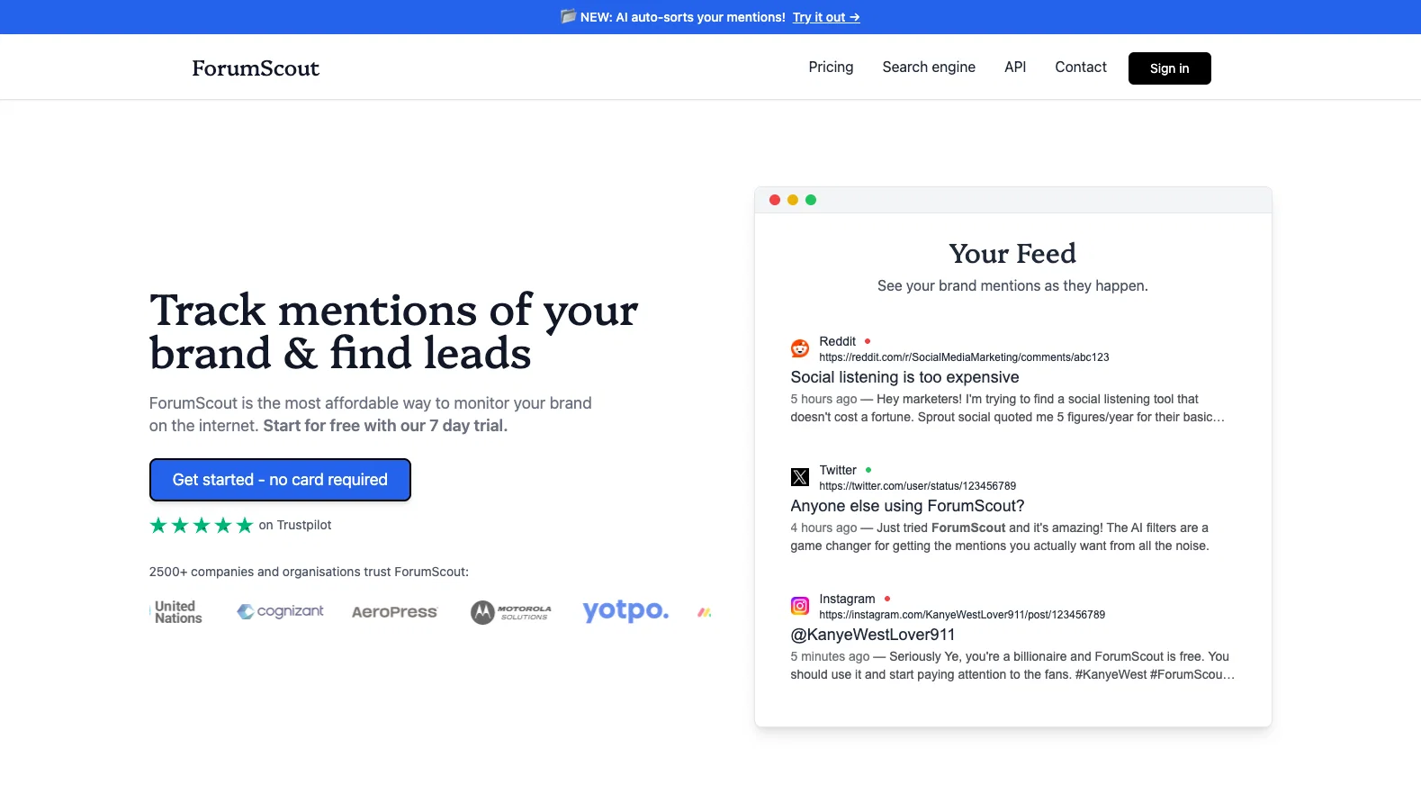 ForumScout - AI Social Listening Toolv2.0.0 screenshot
