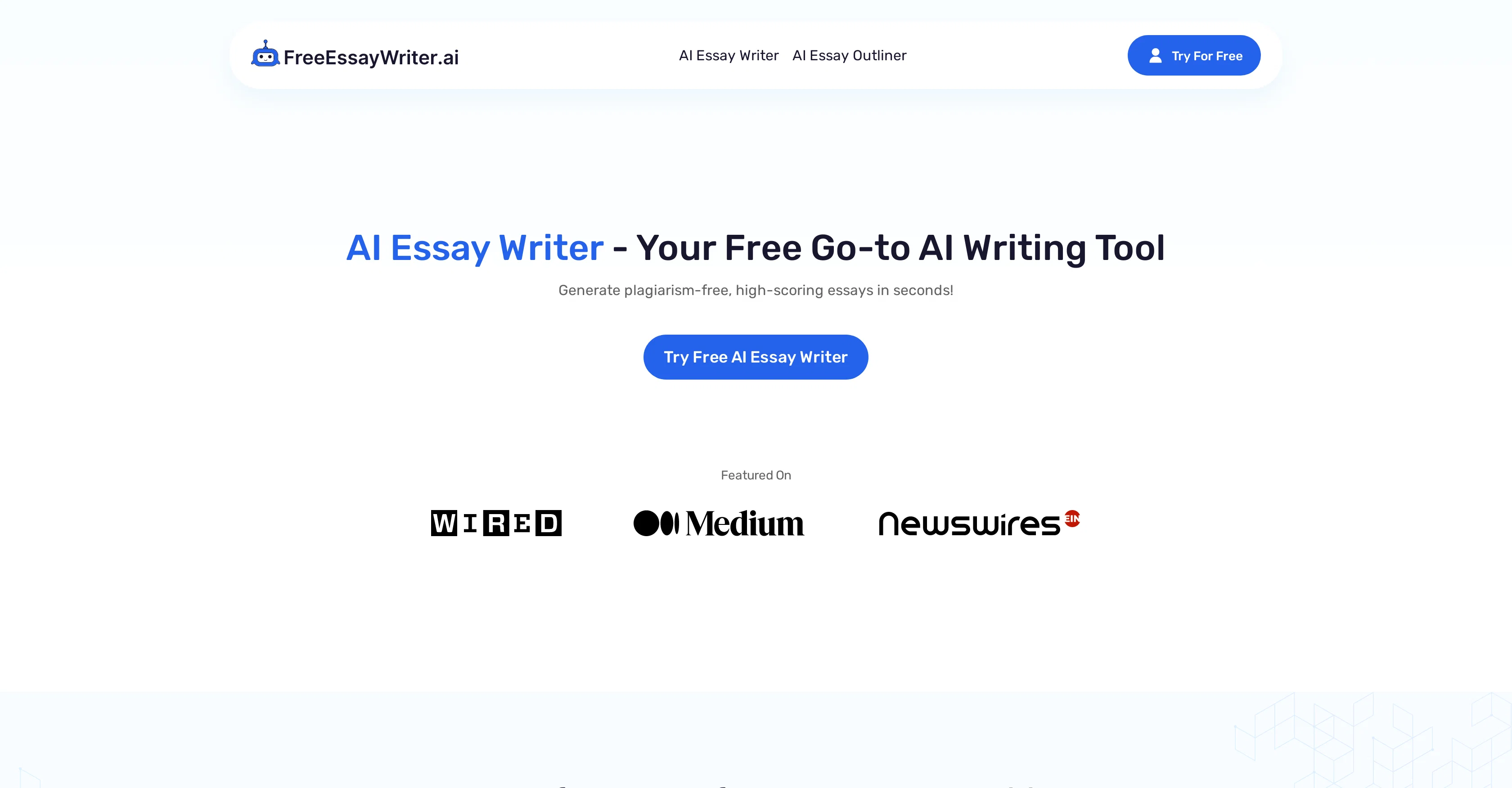 Free AI Essay Writer screenshot