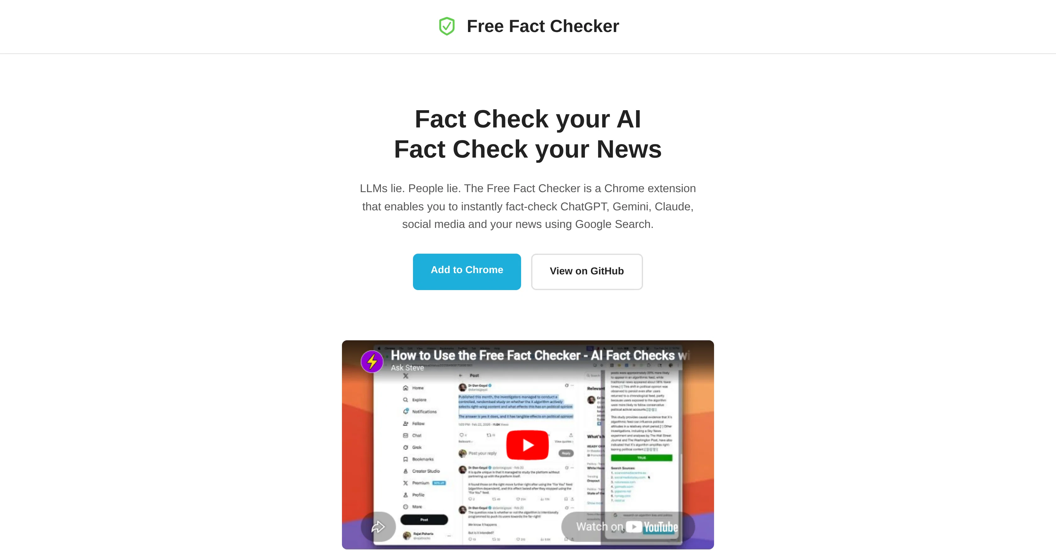 Free Fact Checker screenshot
