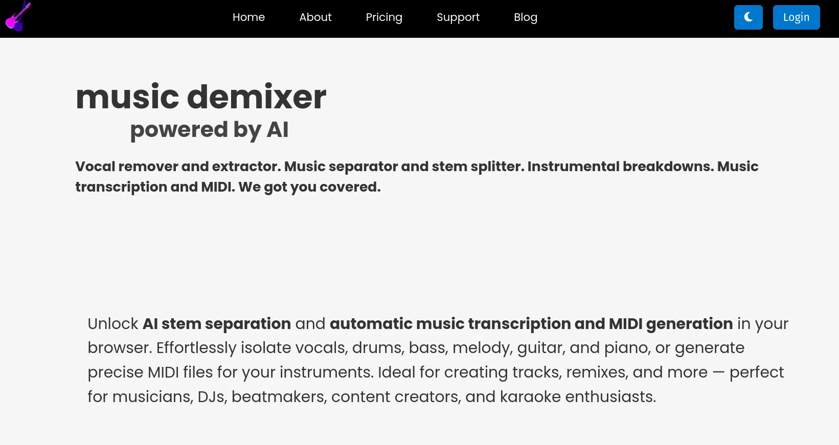 Free Music Demixerv2.0 screenshot