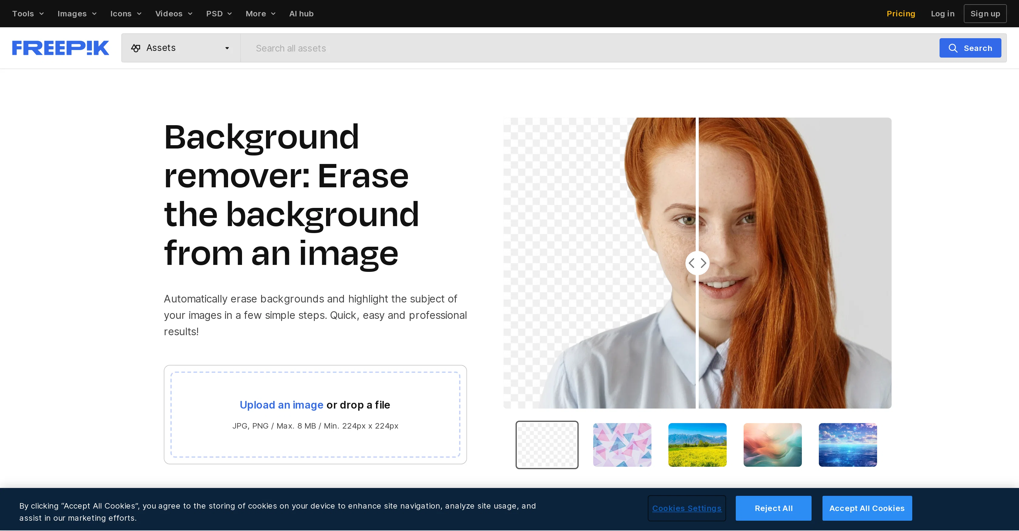 Freepik Background Remover screenshot