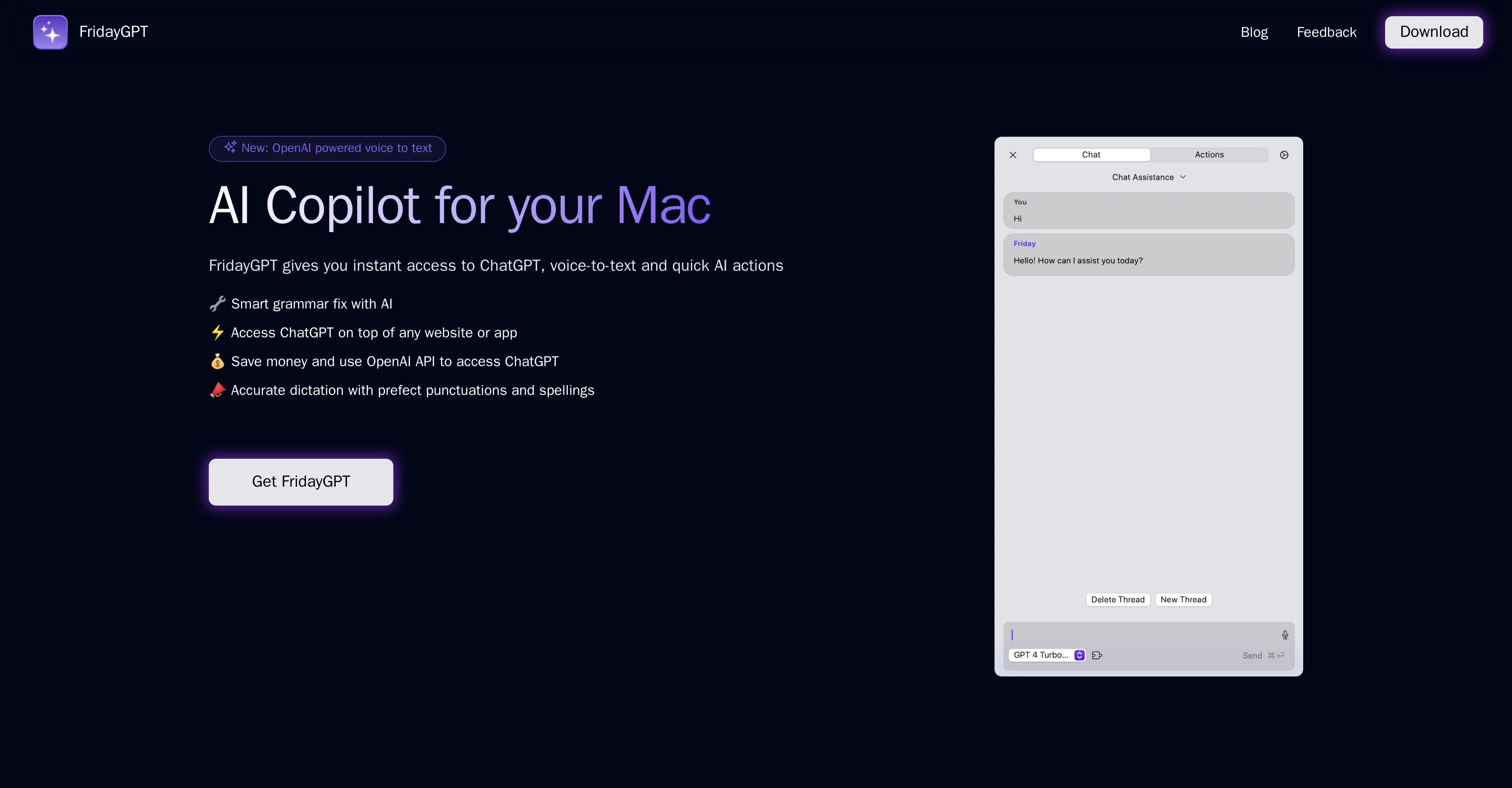 FridayGPT screenshot