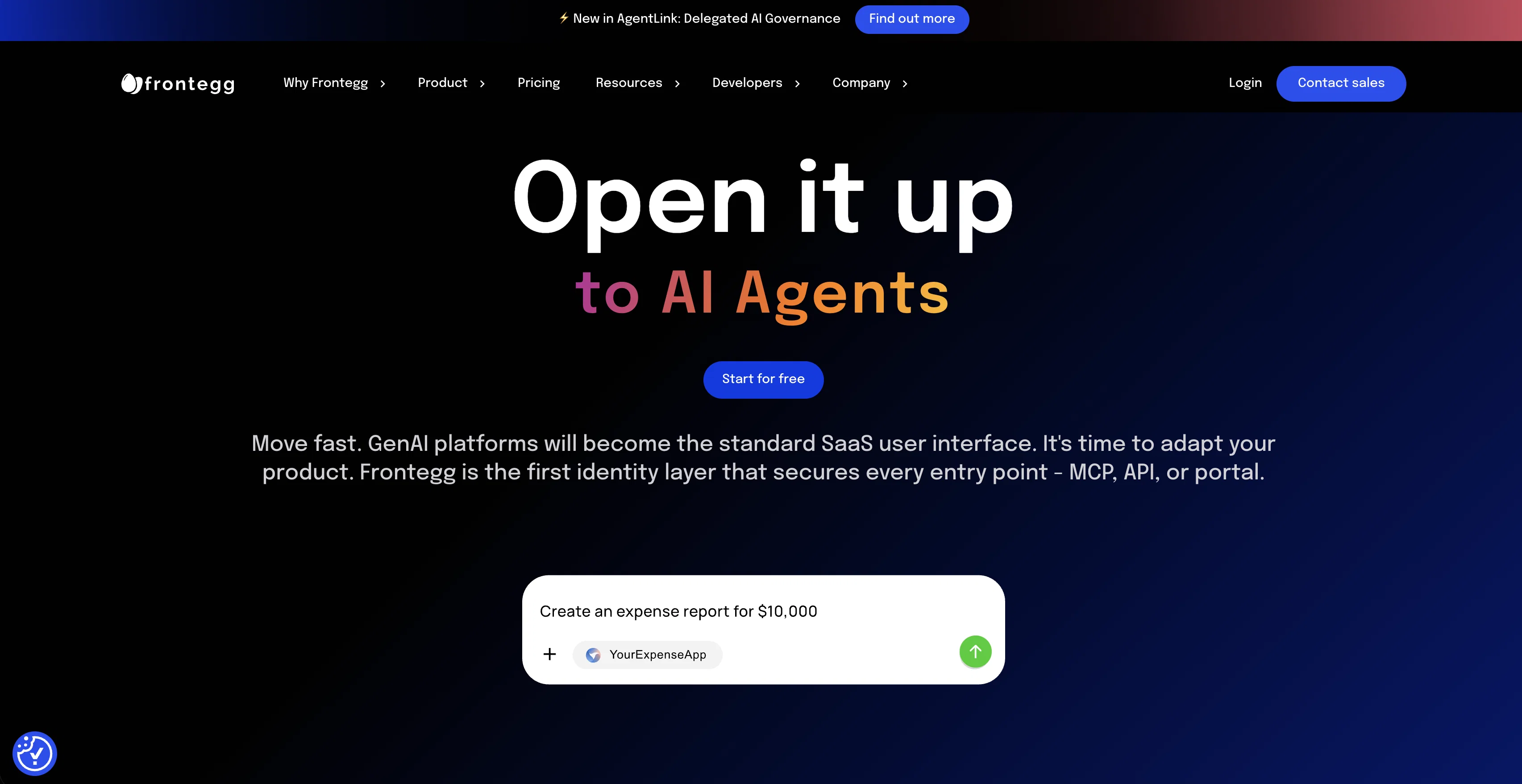 Frontegg screenshot