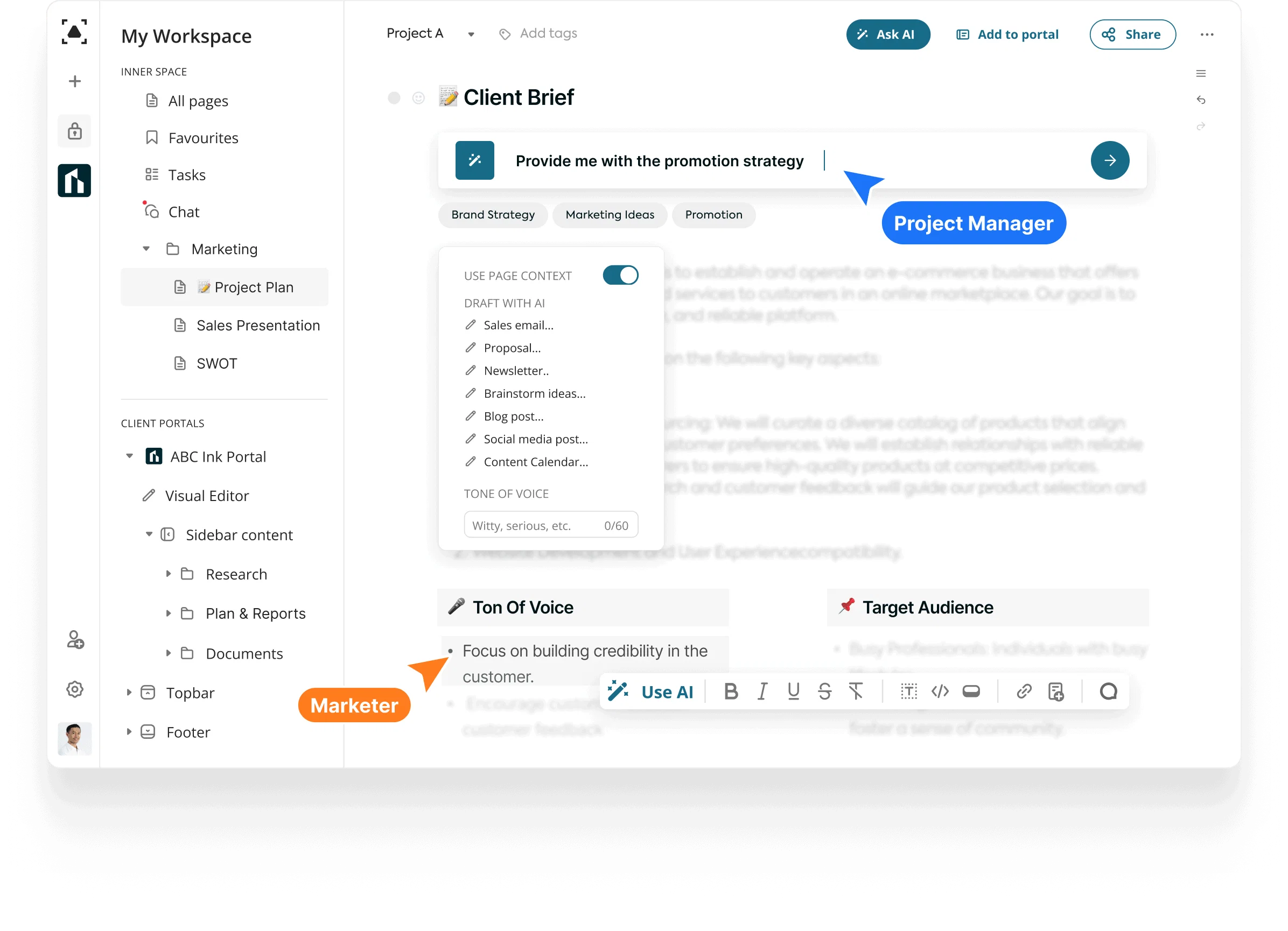 FuseBase AI screenshot